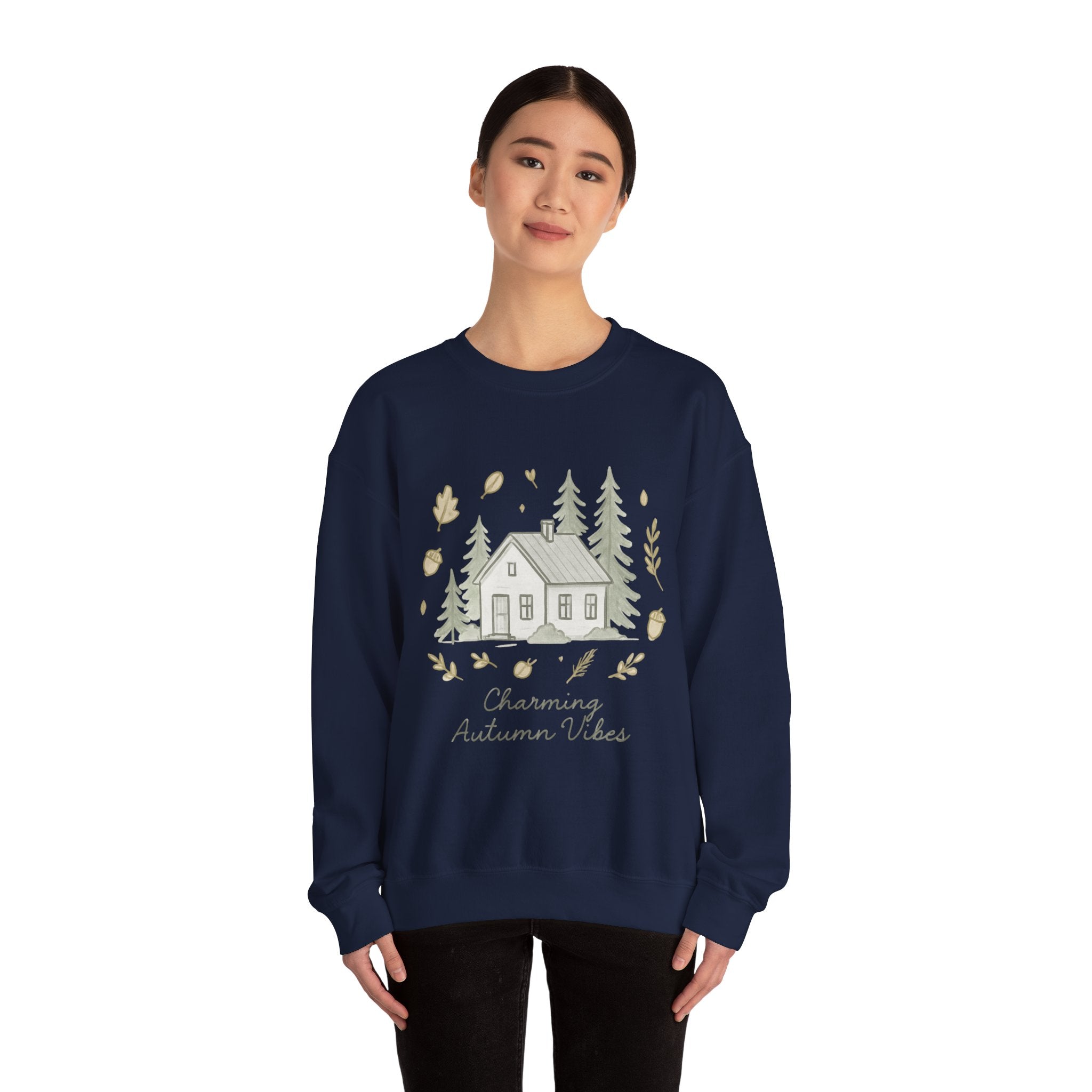 Autumn Cabin Vibes Sweatshirt - Forest Scene, 5 colours