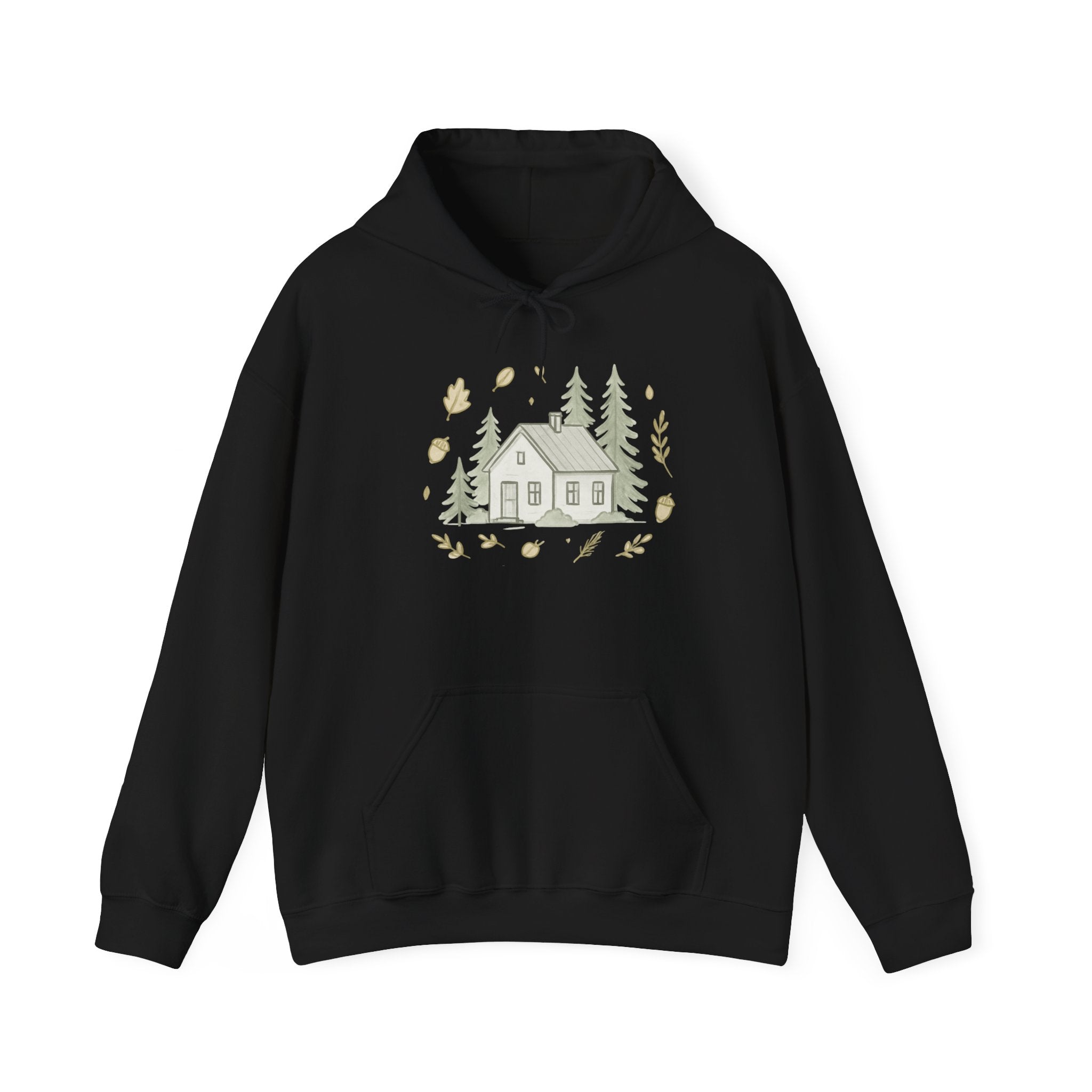 Autumn Vibes Cabin Hoodie — Cozy Fall Cabin Sweatshirt