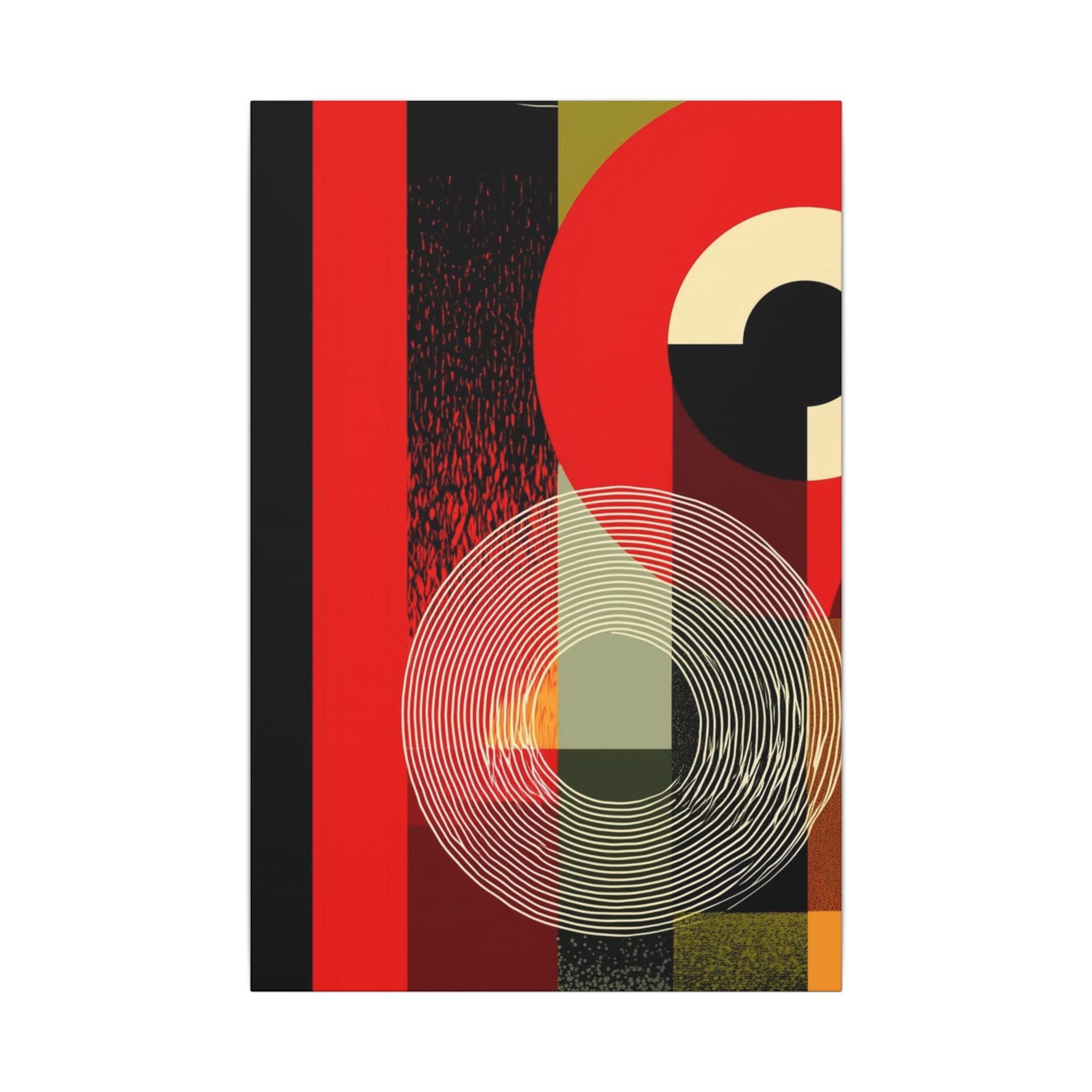 Geometric Convergence: Mid-Century Modern Abstract, Constructivist Design Principles, Bold Chromatic Composition   |   Custom Orders
