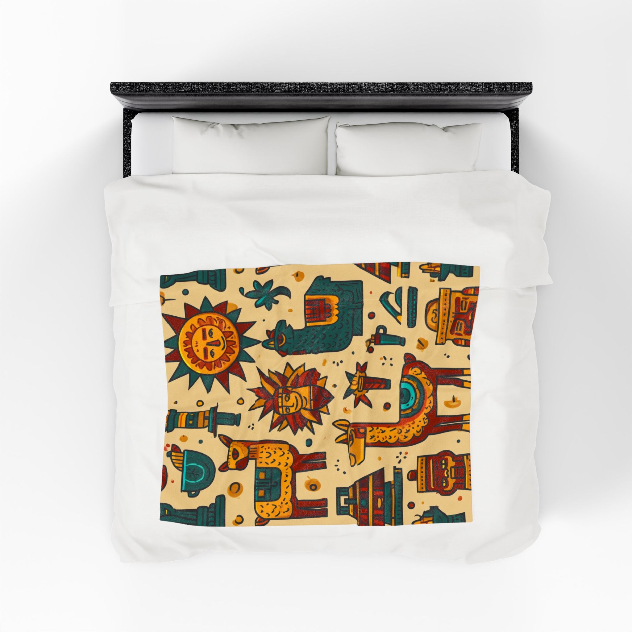 Andean Rhythms: Folkloric Llama Pattern, Peruvian Cultural Illustration   |   Custom Orders Accepted