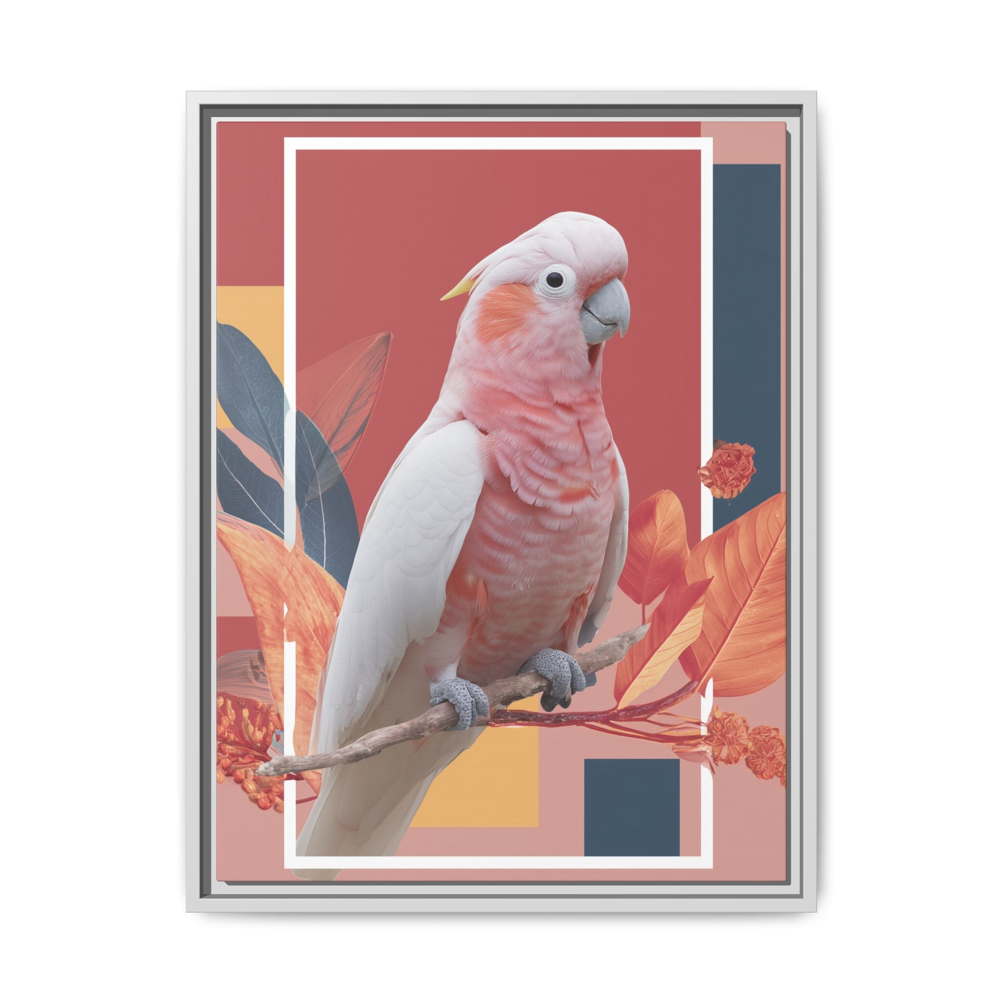 Geometric Cockatoo: Prismatic Wildlife Portrait, Modern Avian Art Series   |    Custom Orders Available