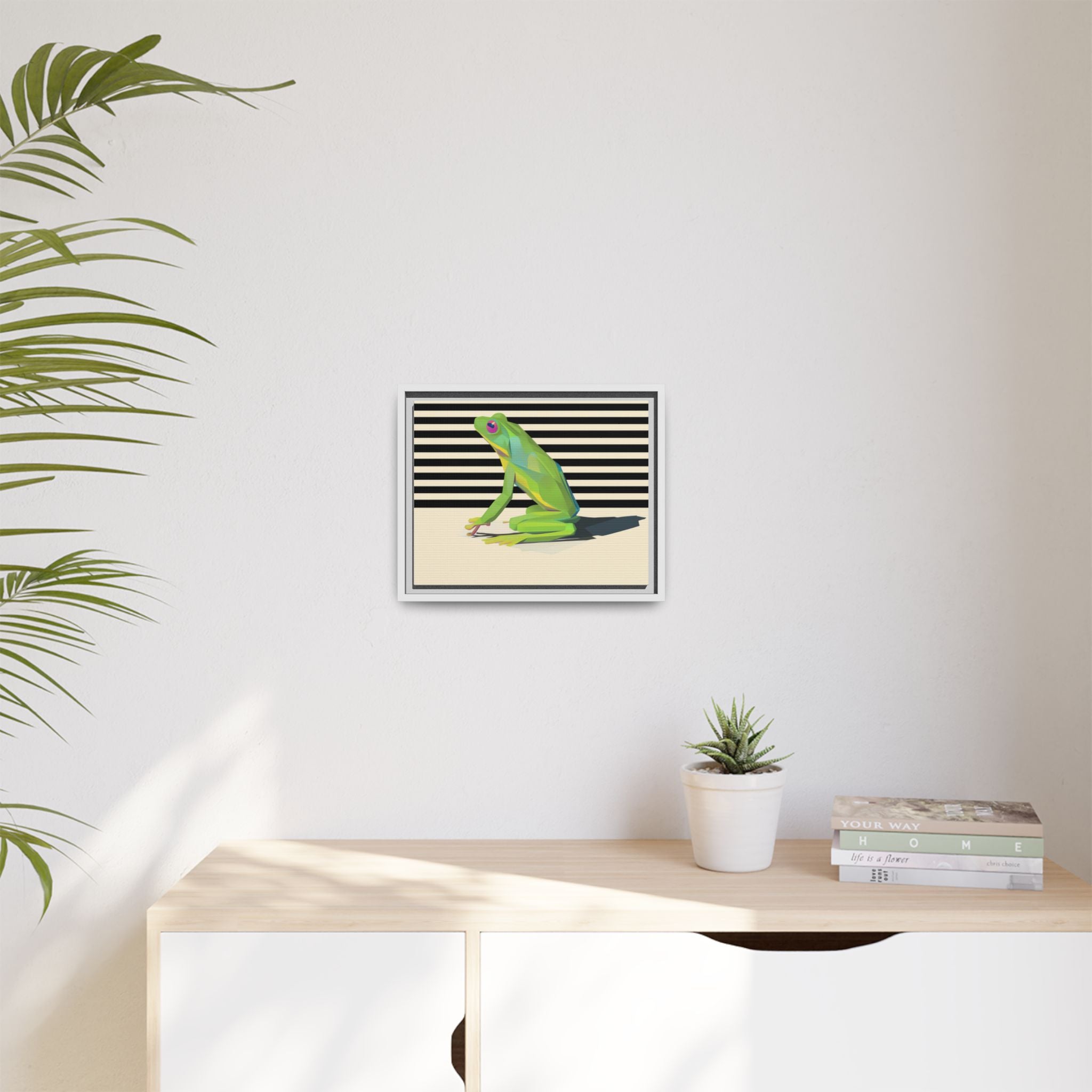 Geometric Amphibian: Stylized Frog Design, Modern Minimalist Art Print   |    Custom Orders Available