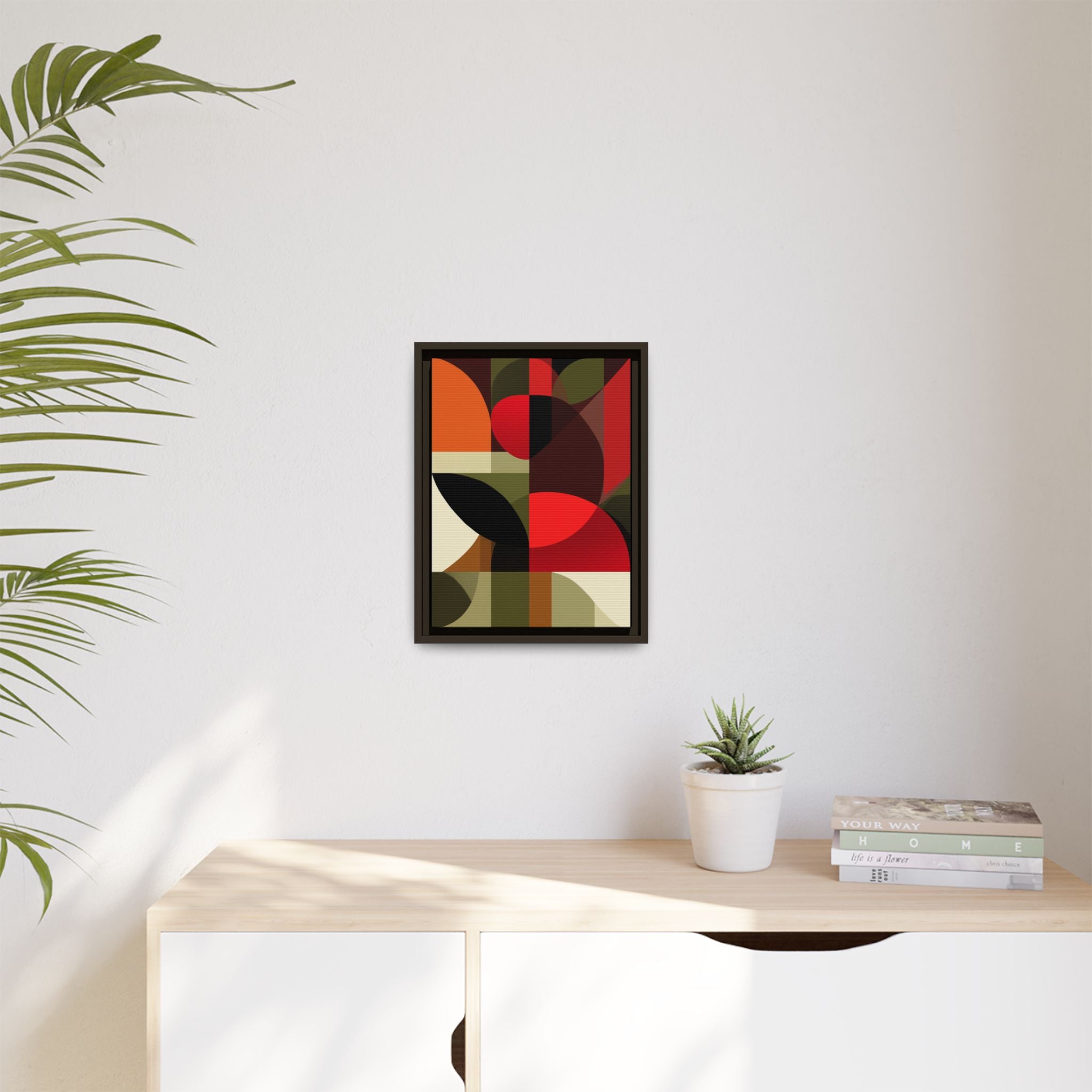 Geometric Fusion: Modern Abstract Composition, Cubist Color Blocks, Architectural Form Harmony   |   Custom Orders Accepted