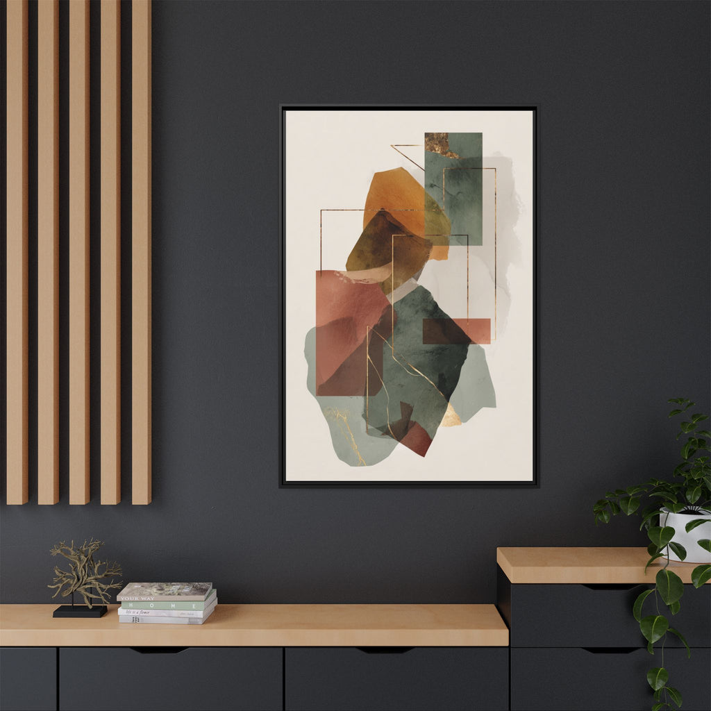 Harmonic Geometries: Architectural Abstraction, Earthy Palette, Minimalist Composition   |   Custom Orders Accepted