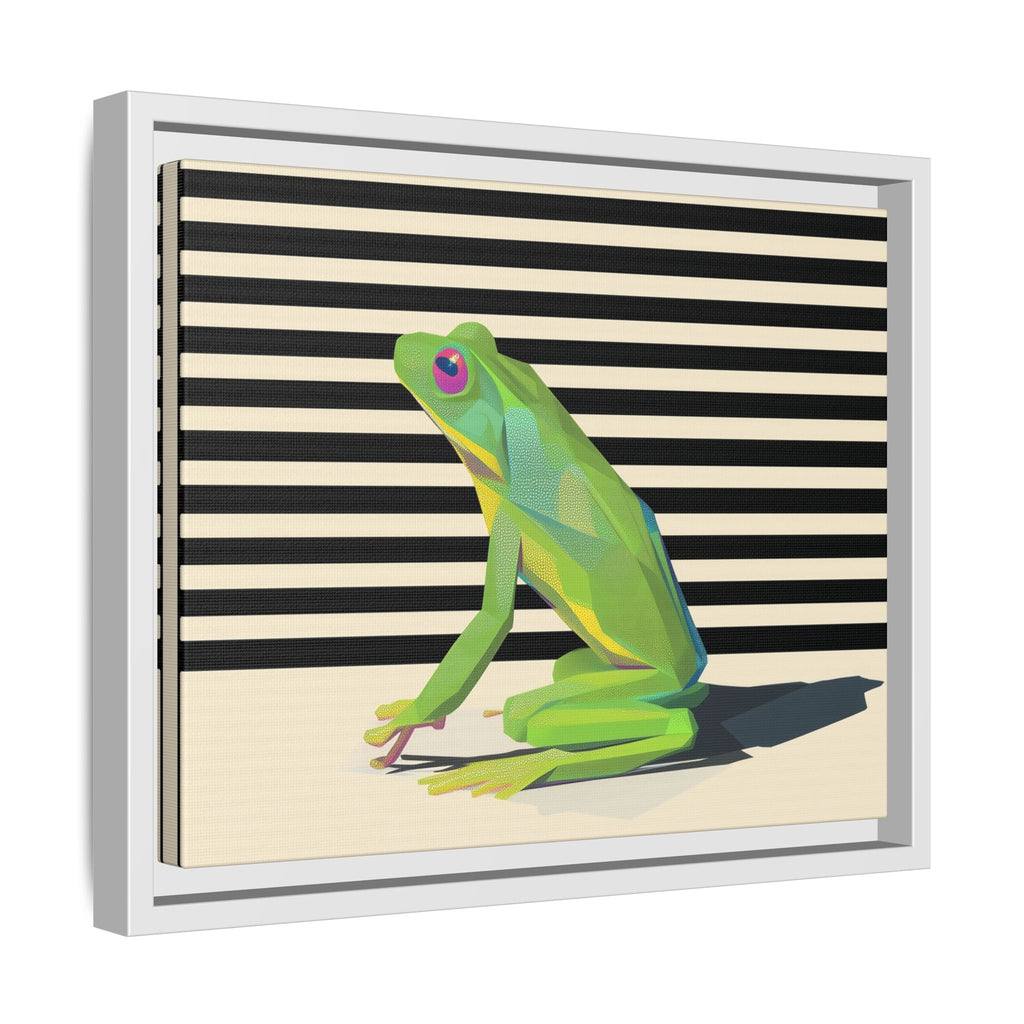 Geometric Frog: Minimalist Animal Portrait, Modern Graphic Design   |    Custom Orders Available