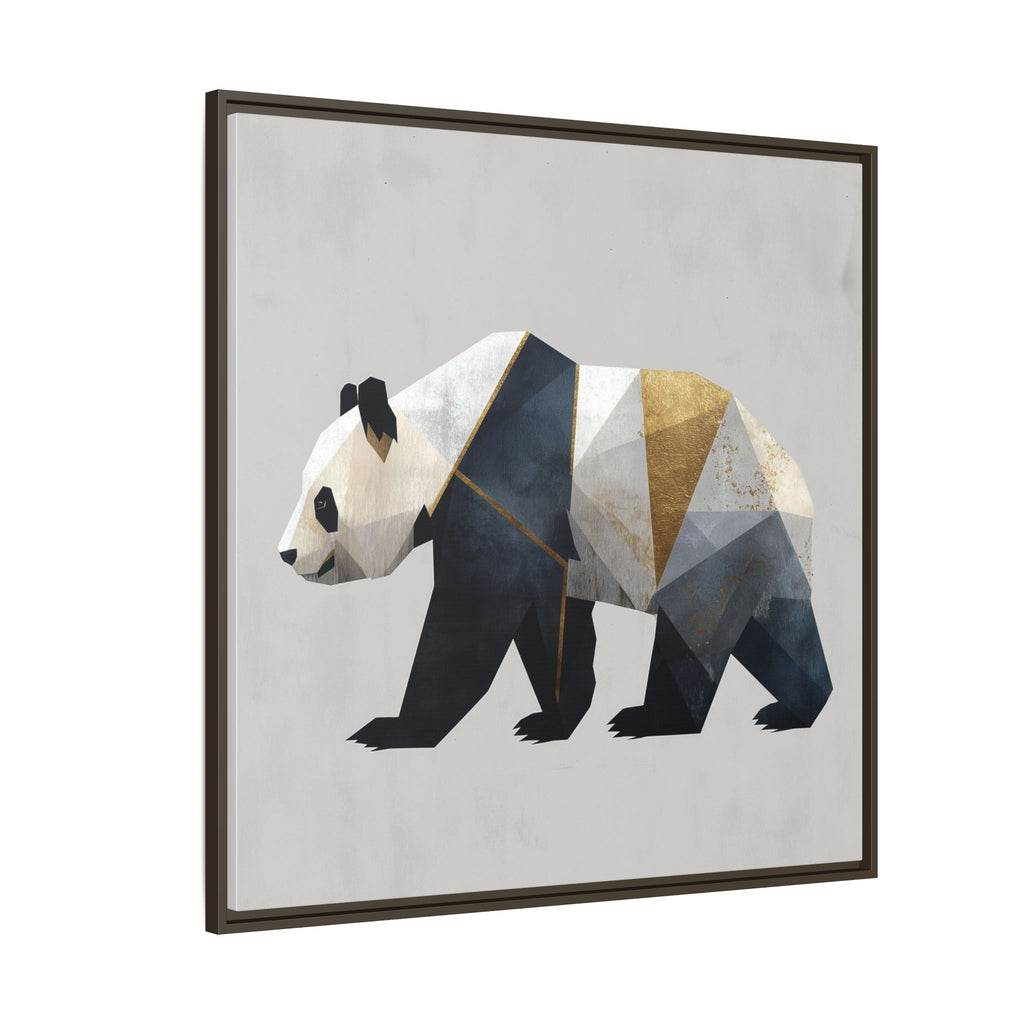 Geometric Panda: Cubist Animal Portrait, Modern Minimalist Art Style   |  Personalized & Custom Orders Available