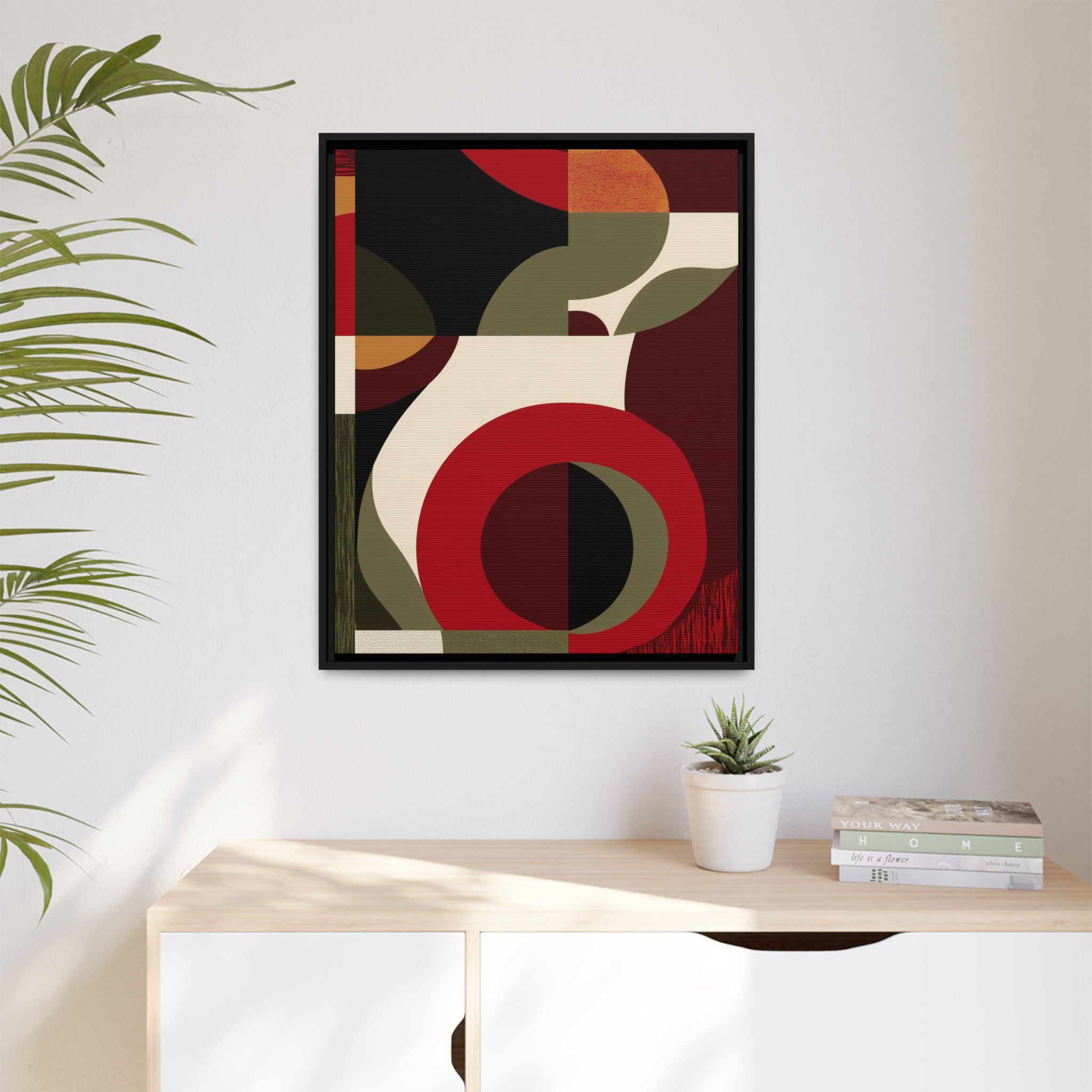 Geometric Intersections: Mid-Century Modern Design, Abstract Architectural Composition, Rhythmic Curved Forms   |   Custom Orders Accepted