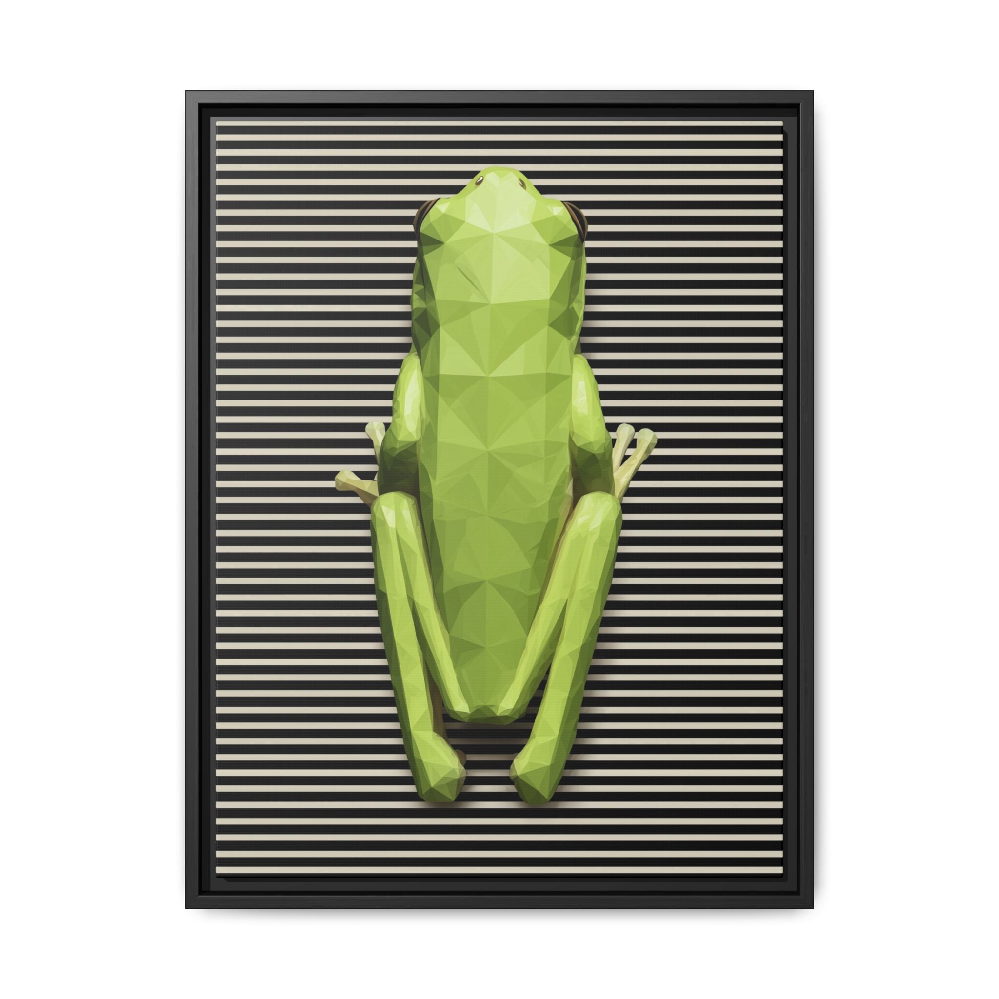 Geometric Frog: Low-Poly Digital Wildlife, Minimalist Angular Design   |    Custom Orders Available