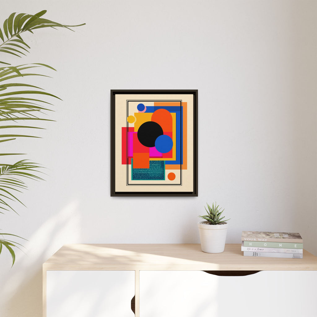 Geometric Harmony: Abstract Color Blocks, Mid-Century Modern Design, Minimalist Art Composition   |   Custom Orders Accepted