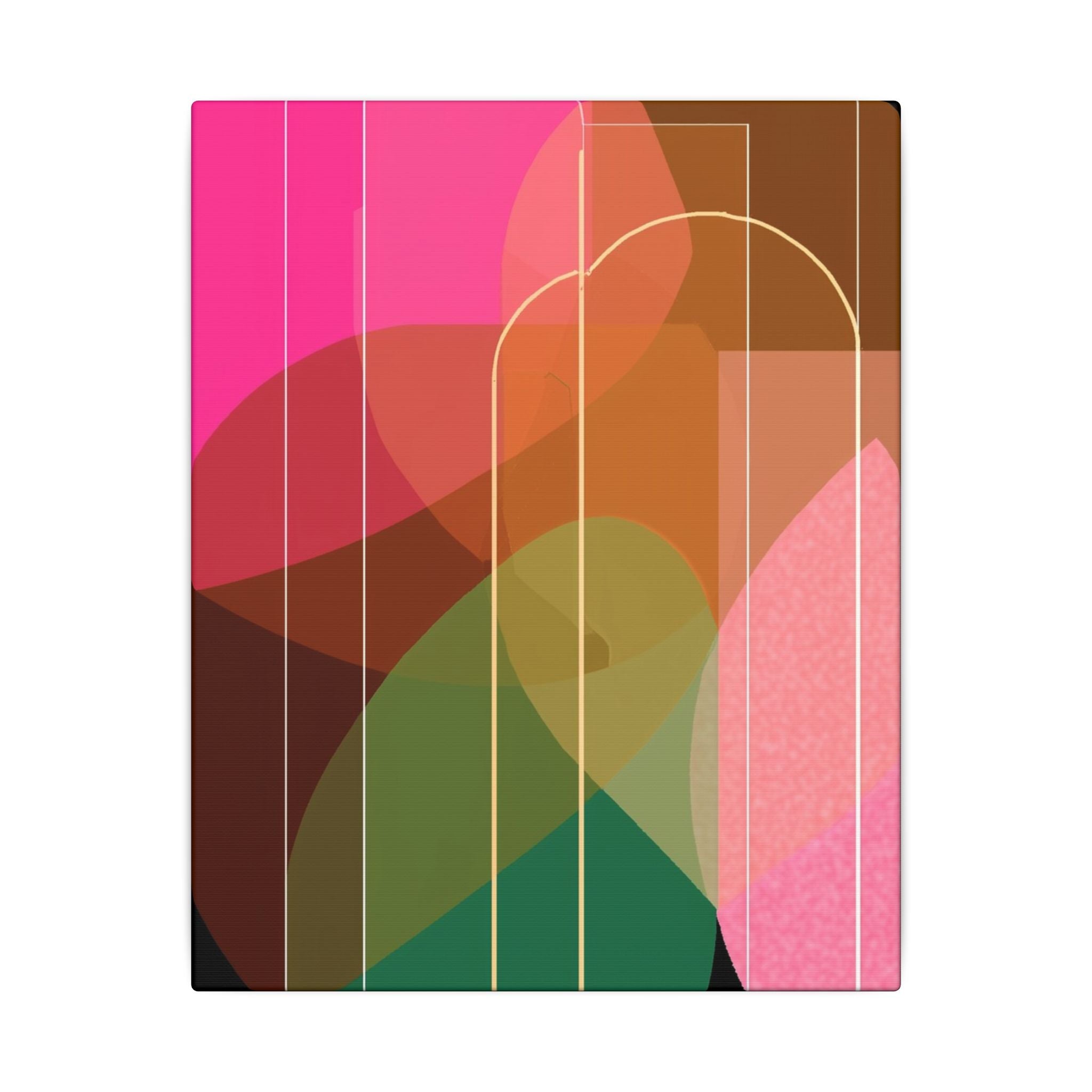 Chromatic Convergence: Layered Abstract Forms, Organic Geometric Interplay, Translucent Color Spectrum   |   Custom Orders Accepted