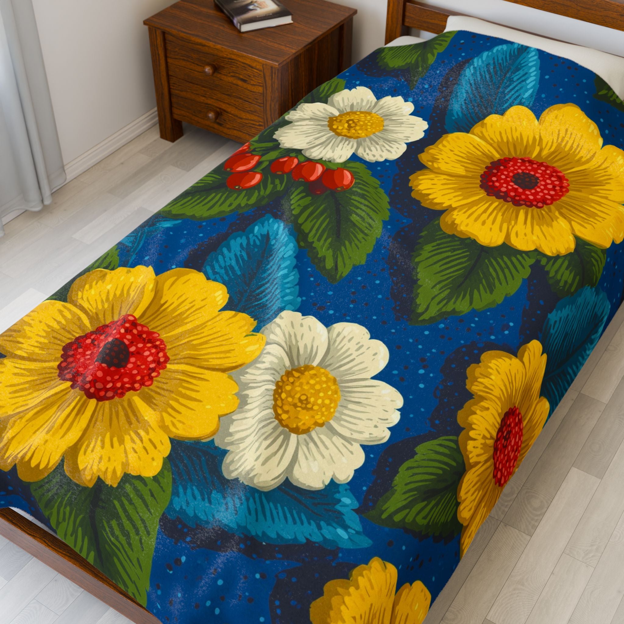 Floral Symphony: Vibrant Daisy Burst, Graphic Botanical Design   |   Custom Orders Accepted