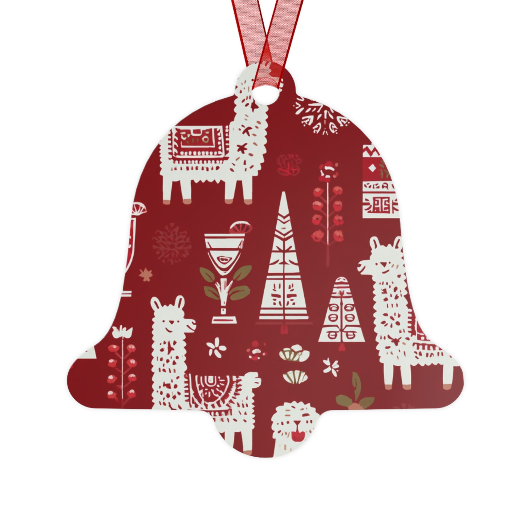 Peruvian Two Sided Themed Incan Theme Festive Metal Ornaments, Unique Holiday Decorations, Christmas Tree Decor, Personalized Gifts, Charming Keepsake