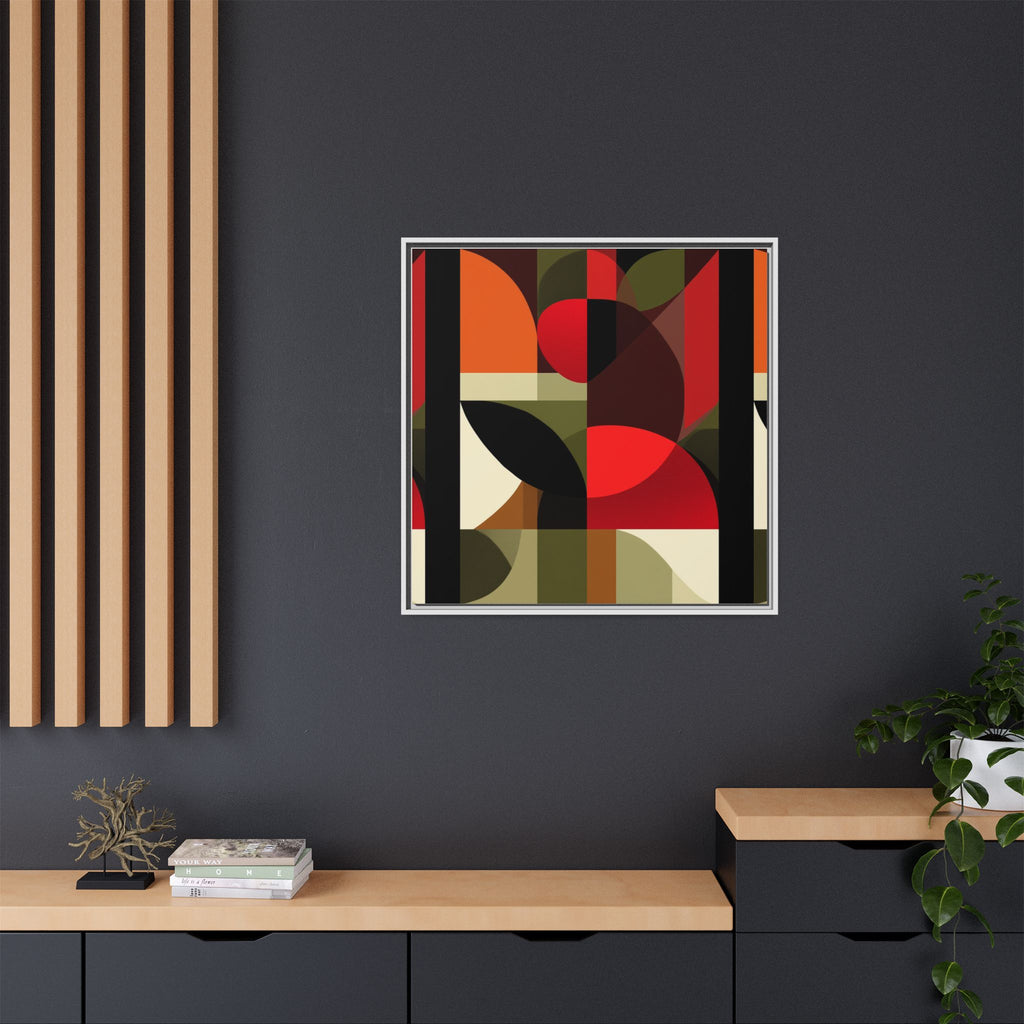 Geometric Fusion: Modern Abstract Composition, Cubist Color Blocks, Architectural Form Harmony   |   Custom Orders Accepted