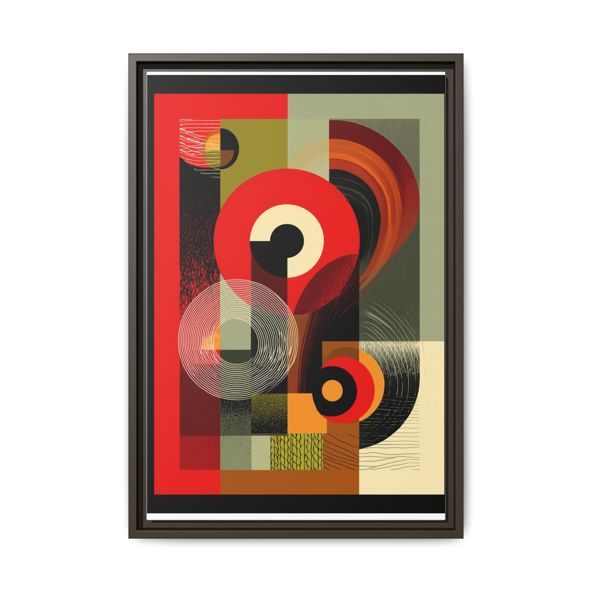 Chromatic Geometrics: Abstract Constructivist Composition, Modernist Color Blocking, Layered Circular Forms   |   Custom Orders Accepted