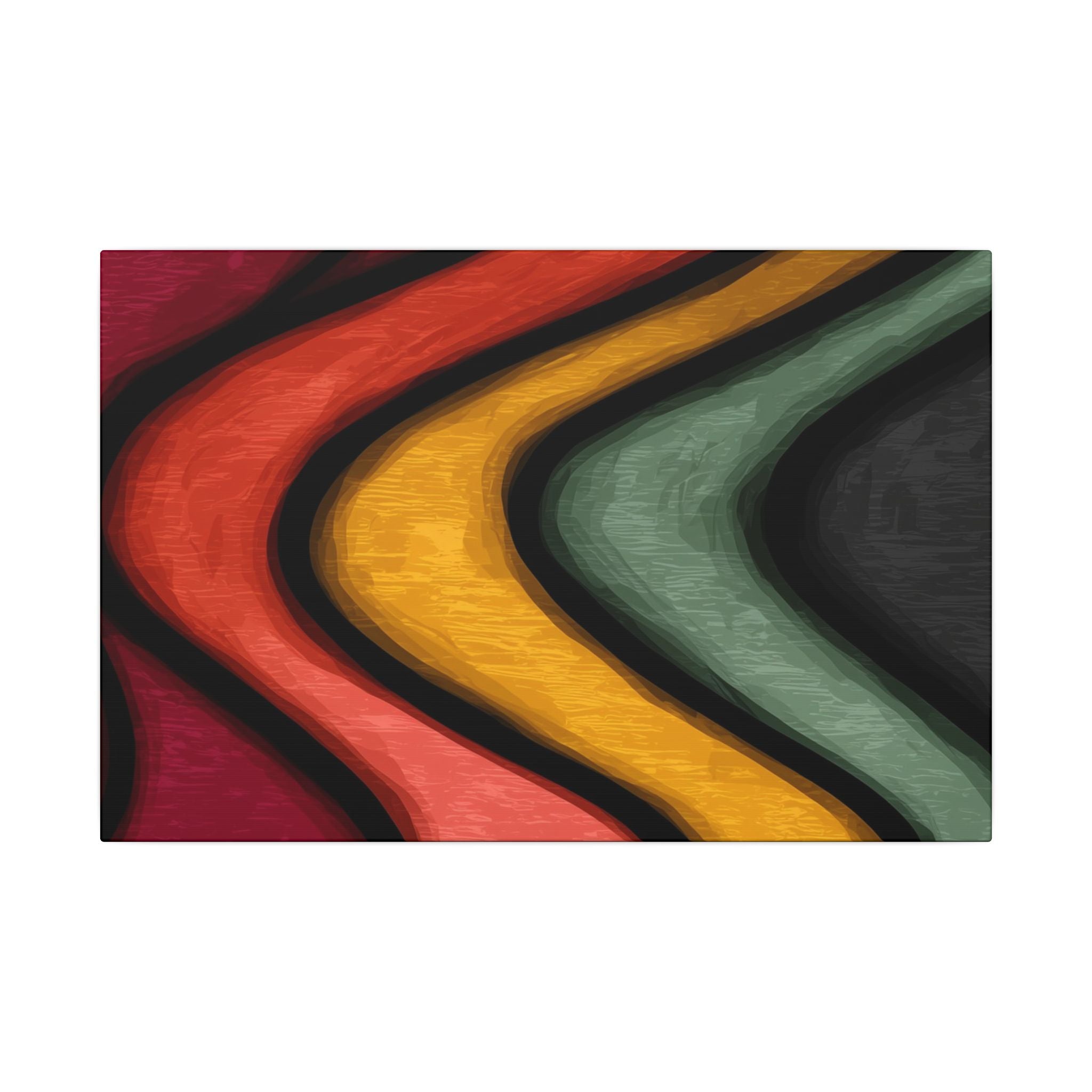 Autumnal Waves: Sinuous Organic Abstractions, Warm Color Landscape, Rhythmic Painterly Flow   |   Custom Orders Accepted