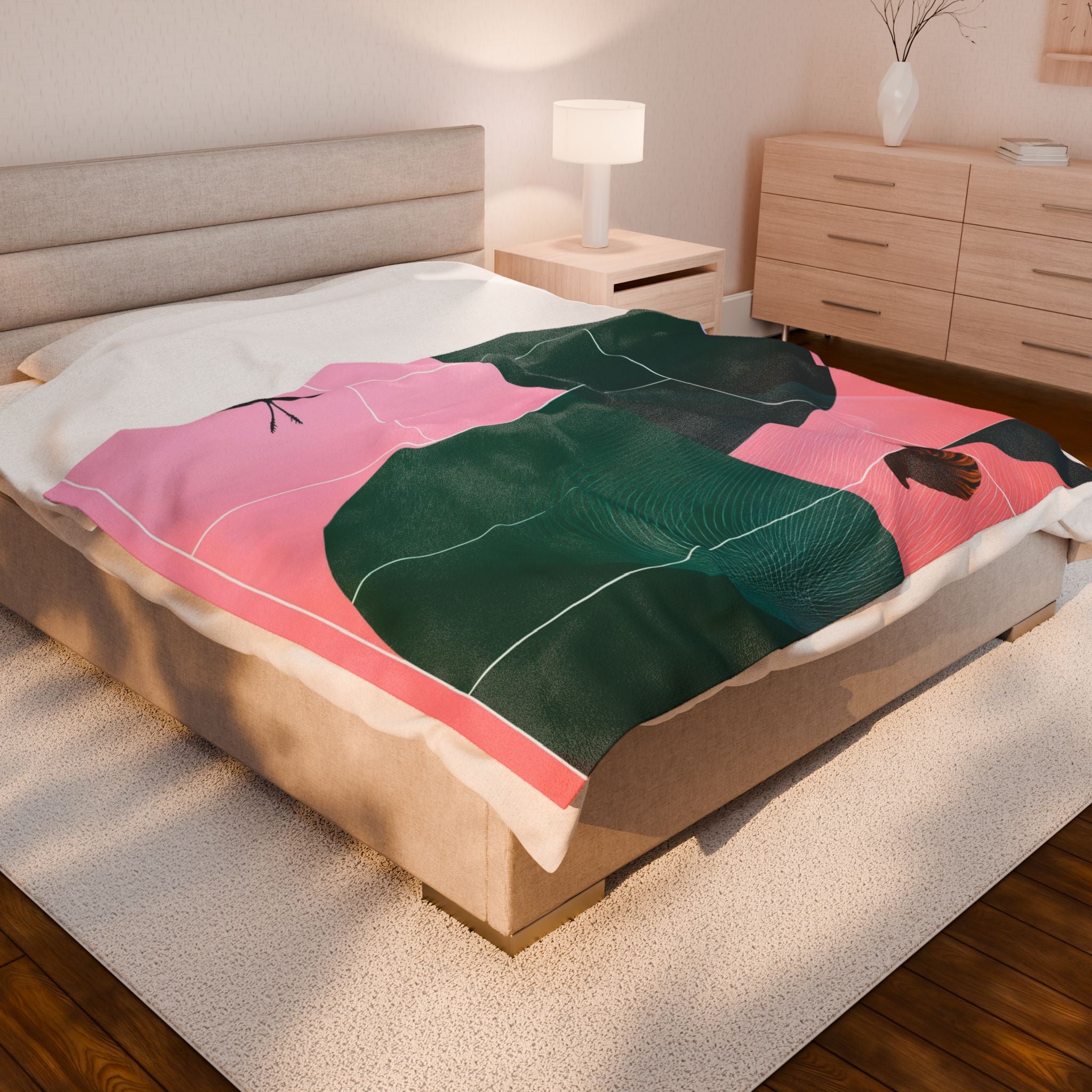 Metamorphosis Unbound: Geometric Color Blocks, Surreal Abstract Design   |    Custom Orders Available