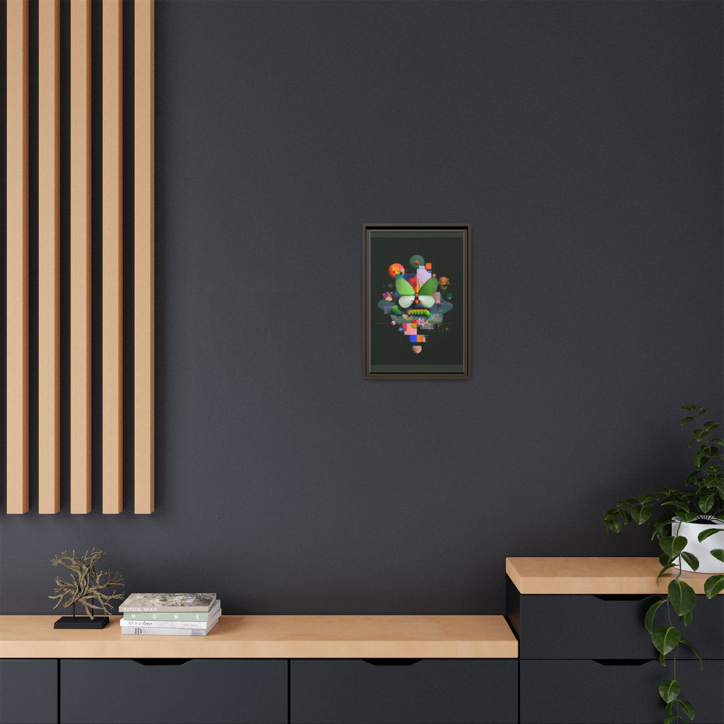 Metamorphosis Geometry Framed Print : Digital Nature Synthesis, Butterfly Abstraction   |  Personalized & Custom Orders Available