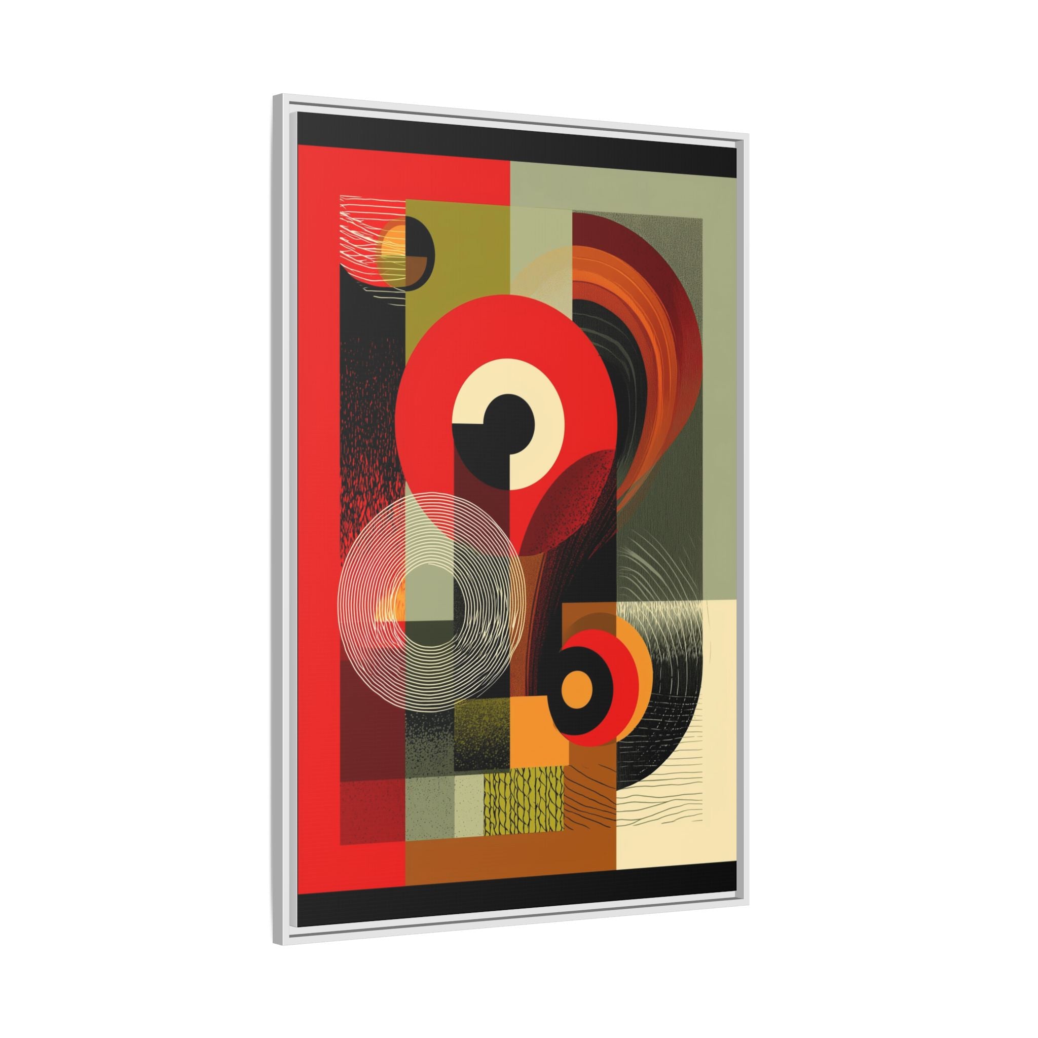 Chromatic Geometrics: Abstract Constructivist Composition, Modernist Color Blocking, Layered Circular Forms   |   Custom Orders Accepted