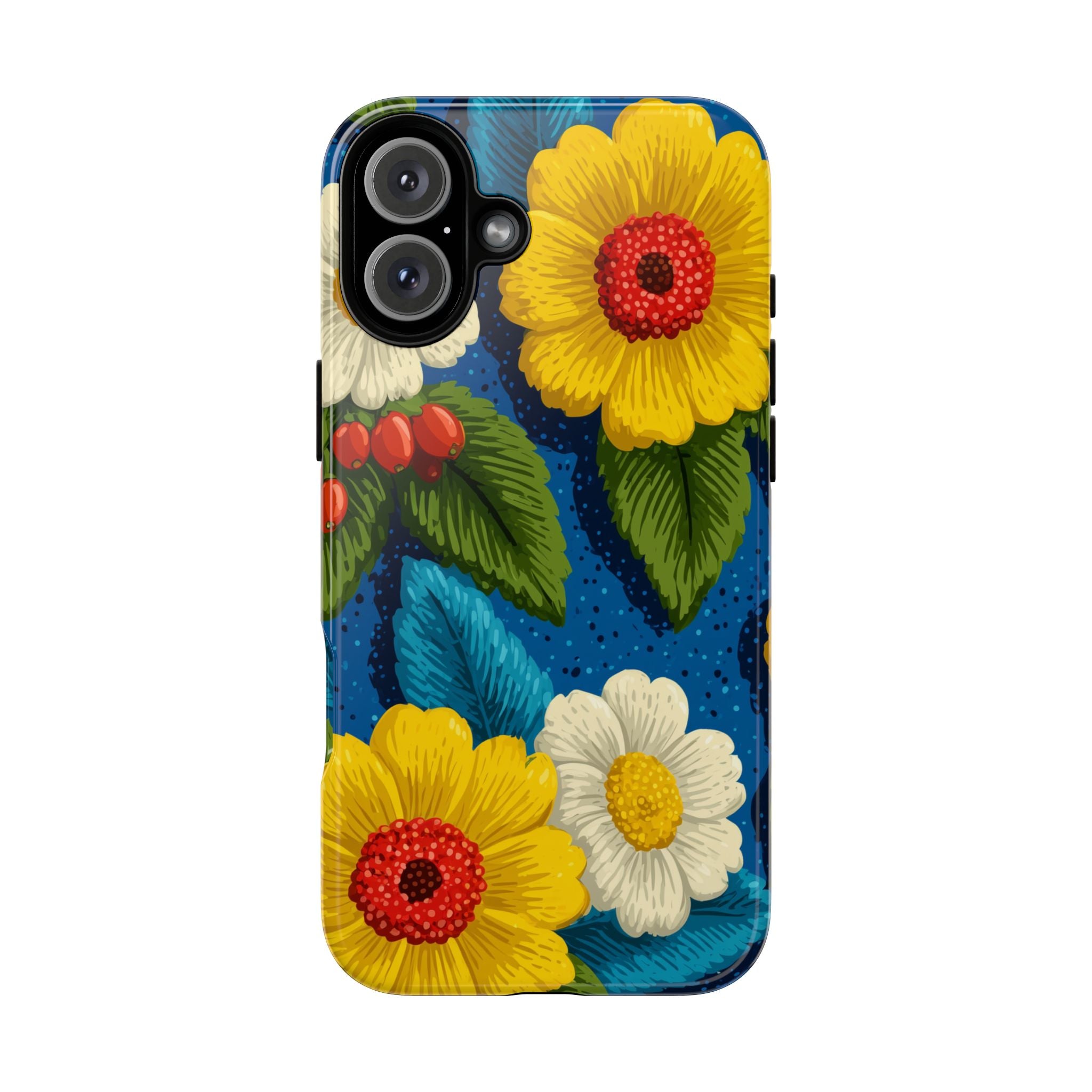 Summer Tough Cases: Floral Fine Art Phone Case, Fun Beach Vibe Phone Accessory, Summer Travel Gift, Colorful Phone Cover, Casual Style Tech