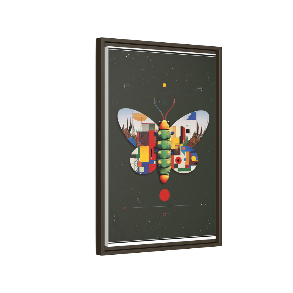 Geometric Butterfly Framed Print : Digital Cubist Interpretation, Modernist Entomological Design   |  Personalized & Custom Orders Available
