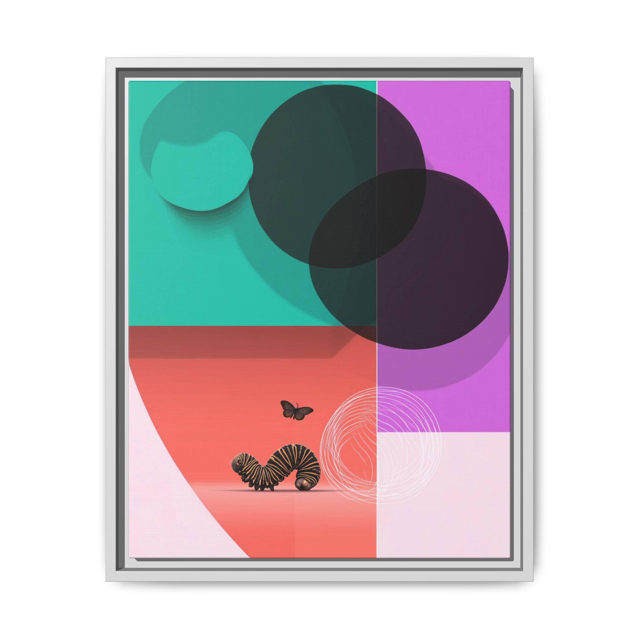 Metamorphosis in Color: Geometric Butterfly Transformation, Abstract Graphic Design   |    Custom Orders Available