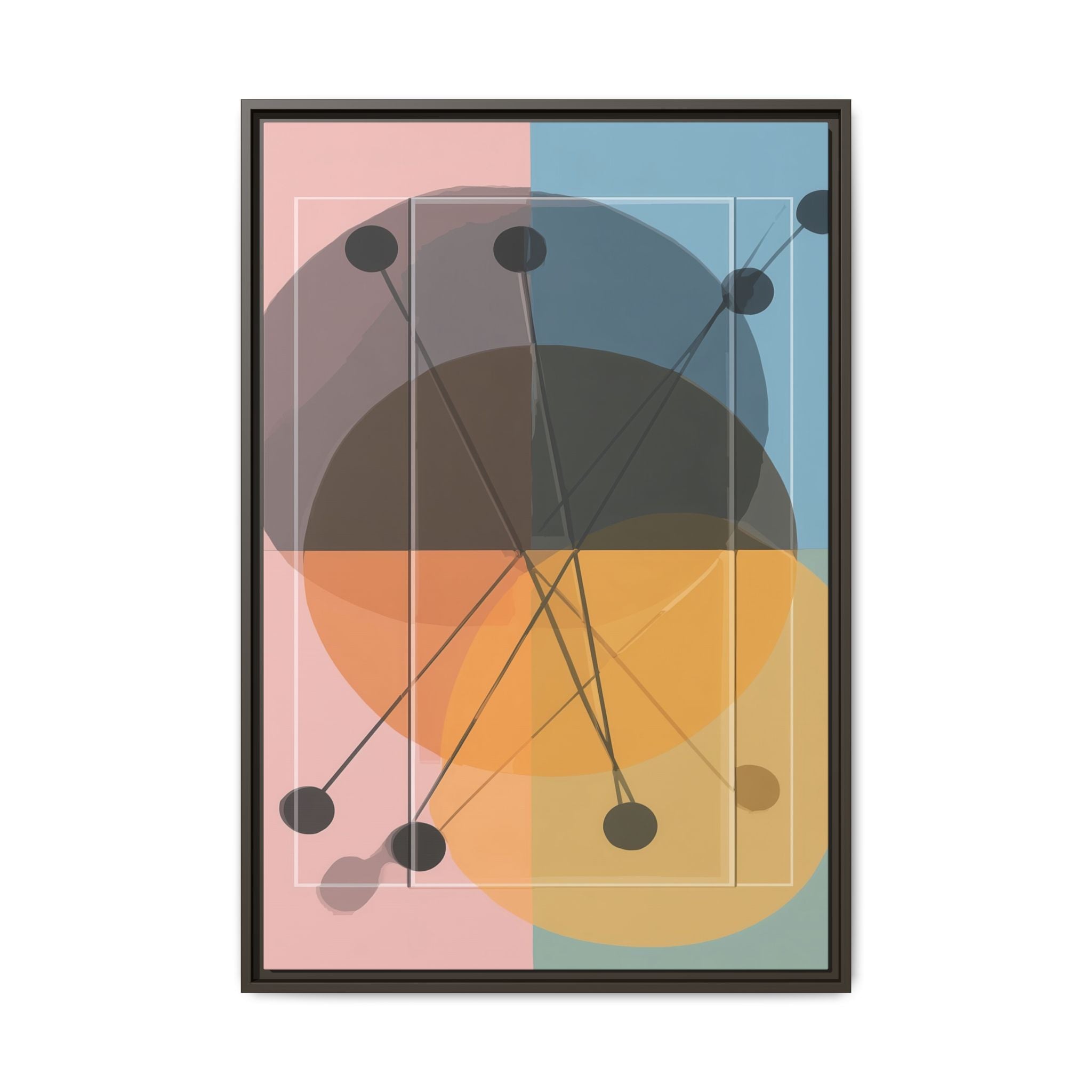 Geometric Intersections: Pastel Quadrants, Mid-Century Minimalism, Network Nodes   |   Custom Orders Accepted