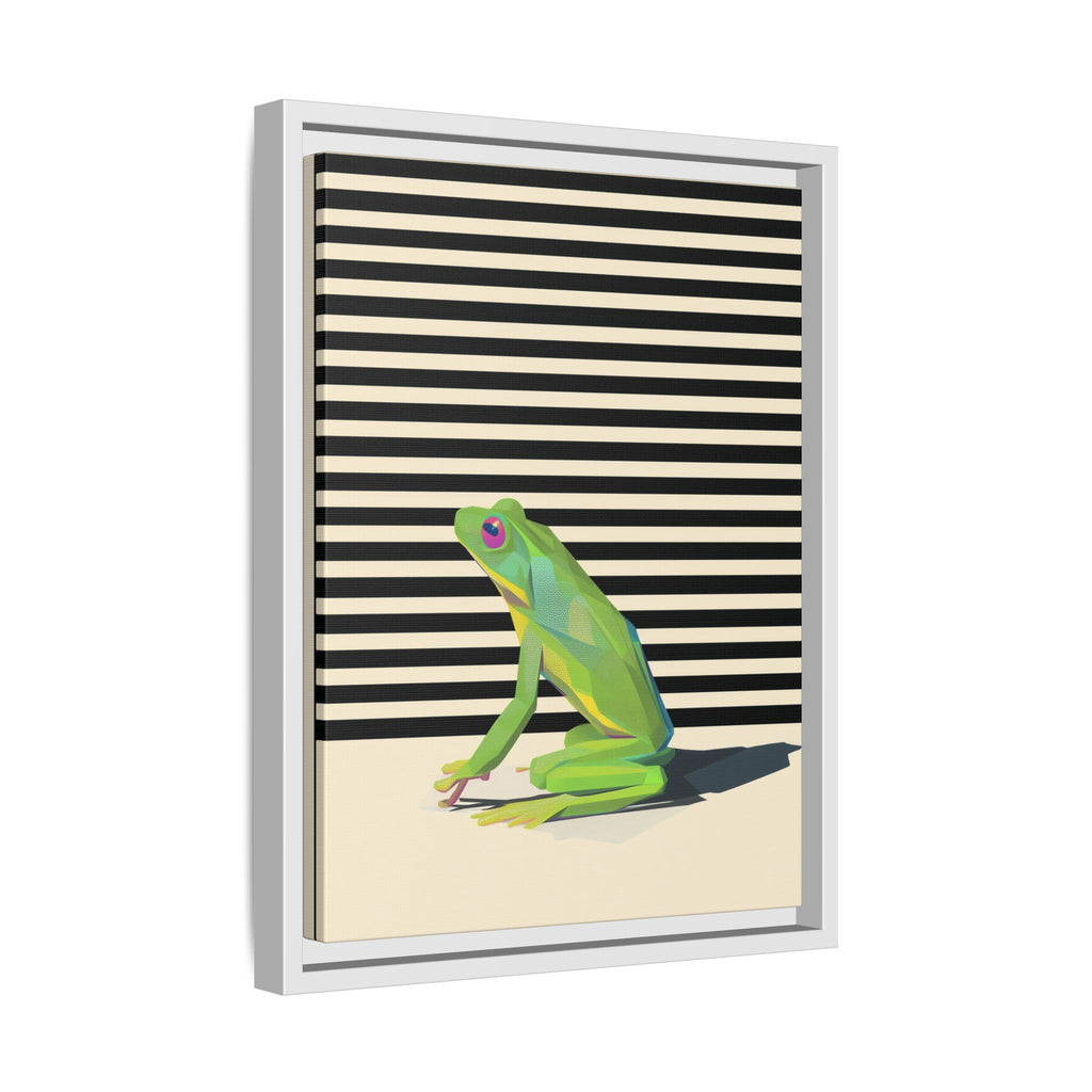 Geometric Frog Persona: Modern Wildlife Illustration, Vibrant Graphic Design   |  Personalized & Custom Orders Available