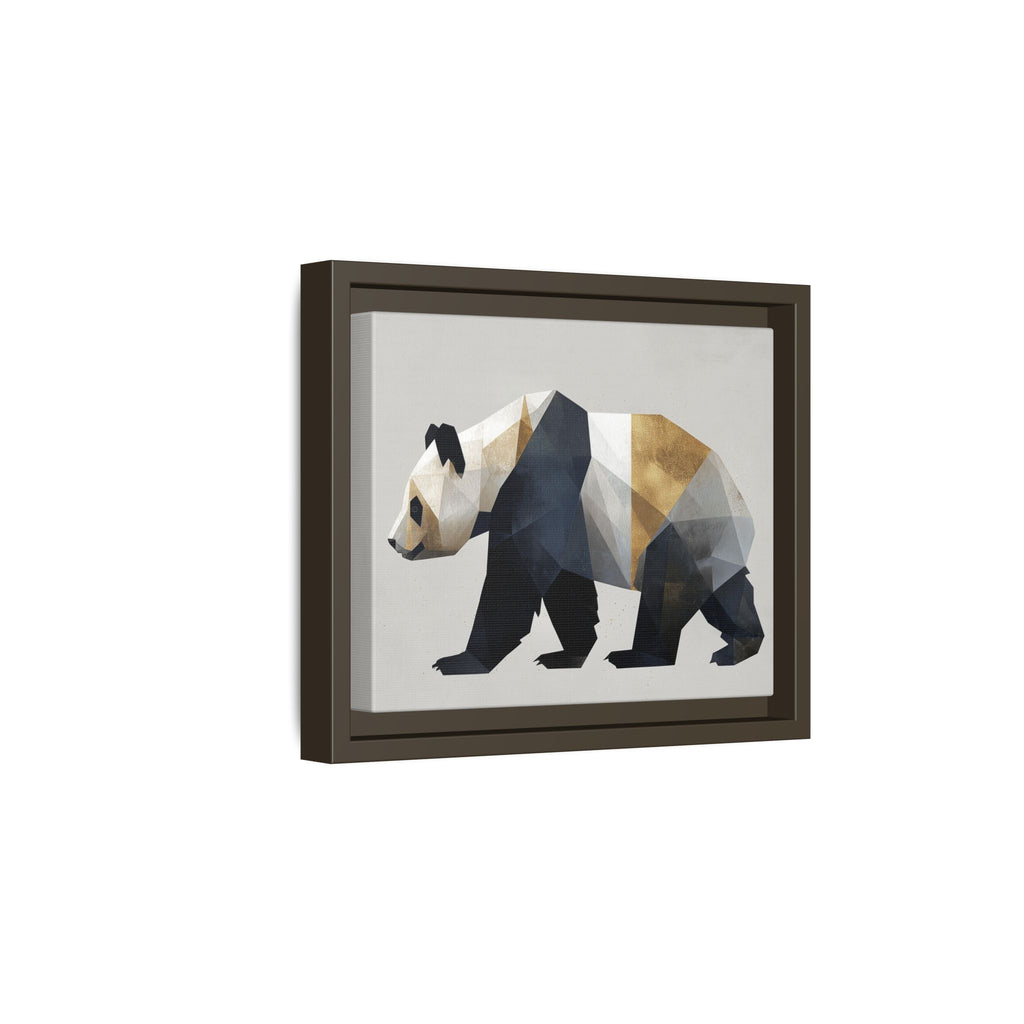 Geometric Panda: Low-Poly Digital Art, Metallic Contemporary Design   |  Personalized & Custom Orders Available