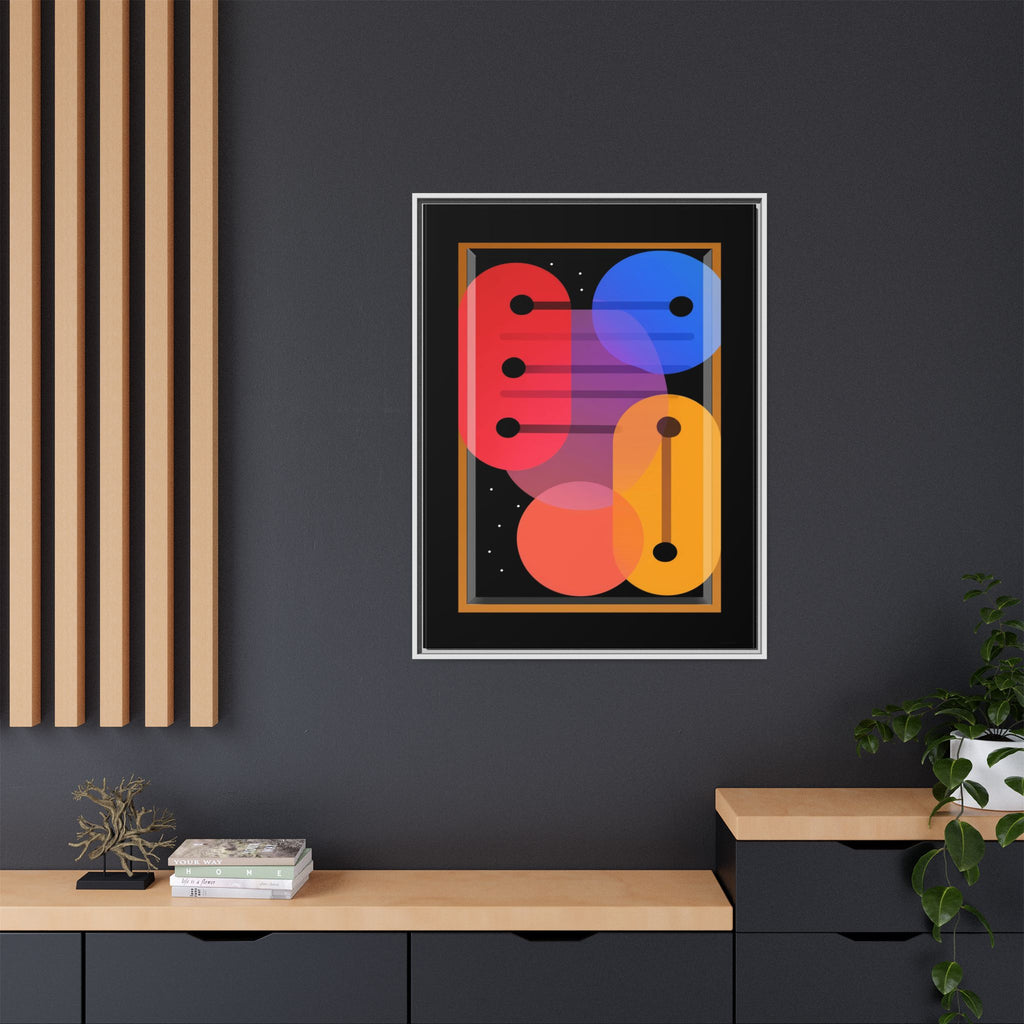 Celestial Geometry: Organic Shapes in Motion, Digital Abstract Composition, Vibrant Color Intersections   |   Custom Orders Accepted