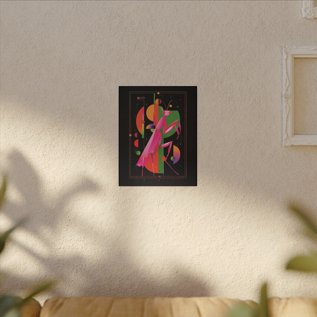 Cosmic Mantis: Geometric Insect Illustration, Cubist Space Design   |    Custom Orders Available