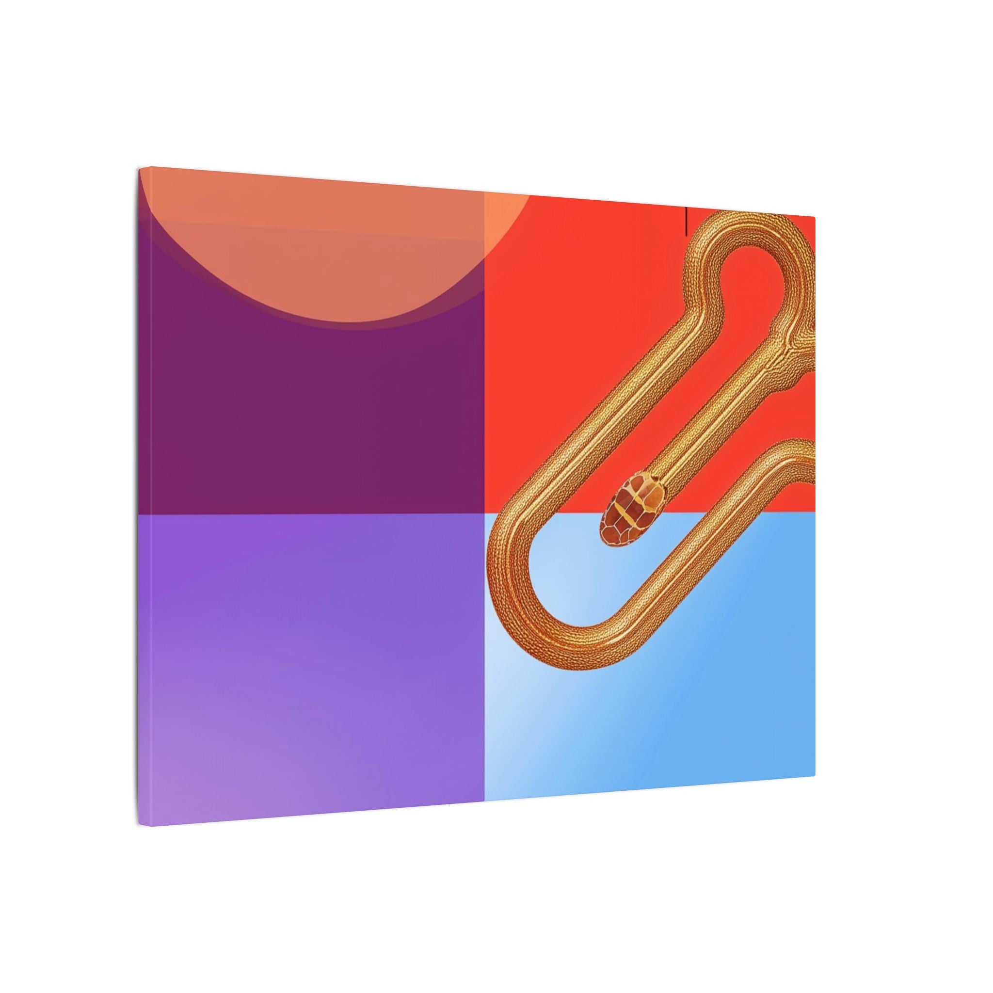 Serpentine Geometry: Abstract Color Fusion, Dimensional Graphic Design, Vibrant Compositional Art   |   Custom Orders Accepted