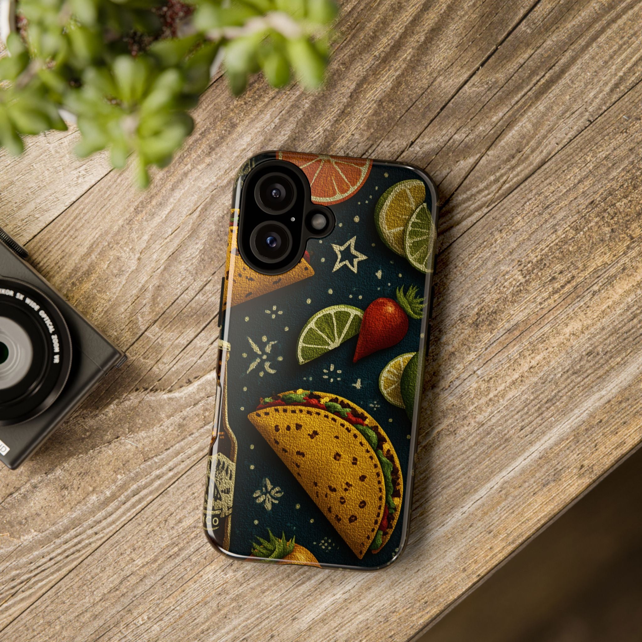 Colorful Mexican Foodie Phone Case - Tough Cases Featuring Tacos, Avocados, Perfect for Food Lovers, Gift for Foodies, Fun