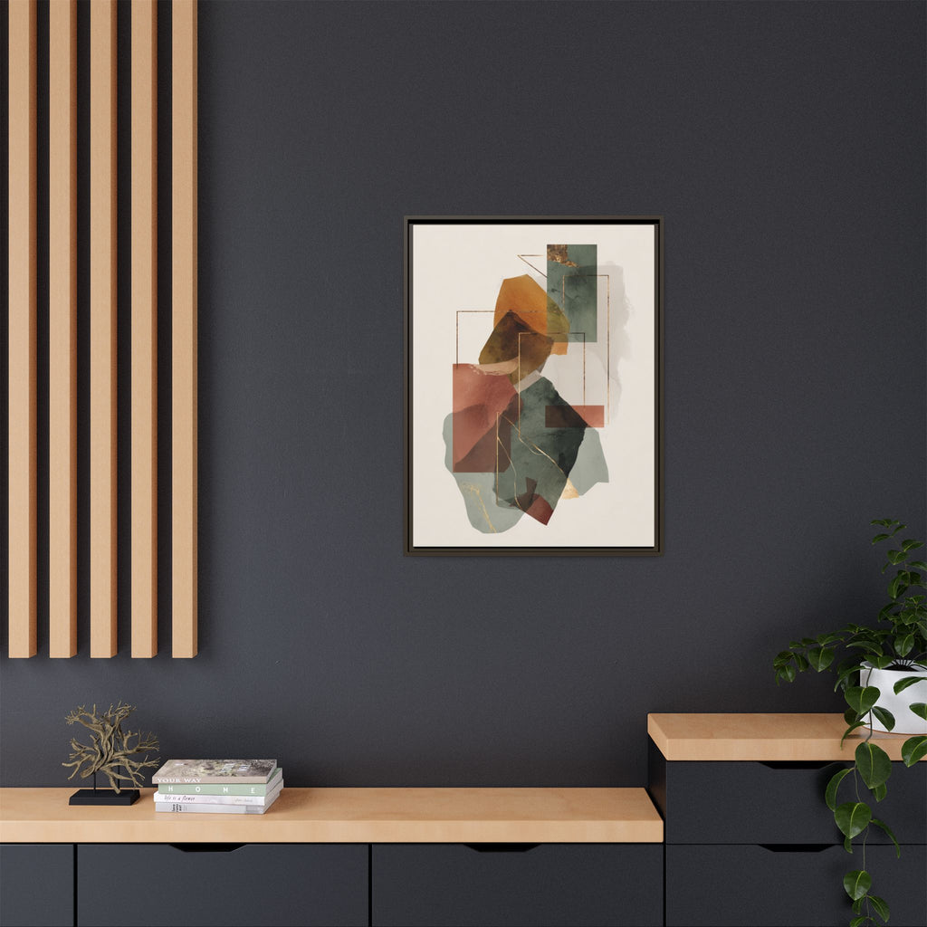 Harmonic Geometries: Architectural Abstraction, Earthy Palette, Minimalist Composition   |   Custom Orders Accepted