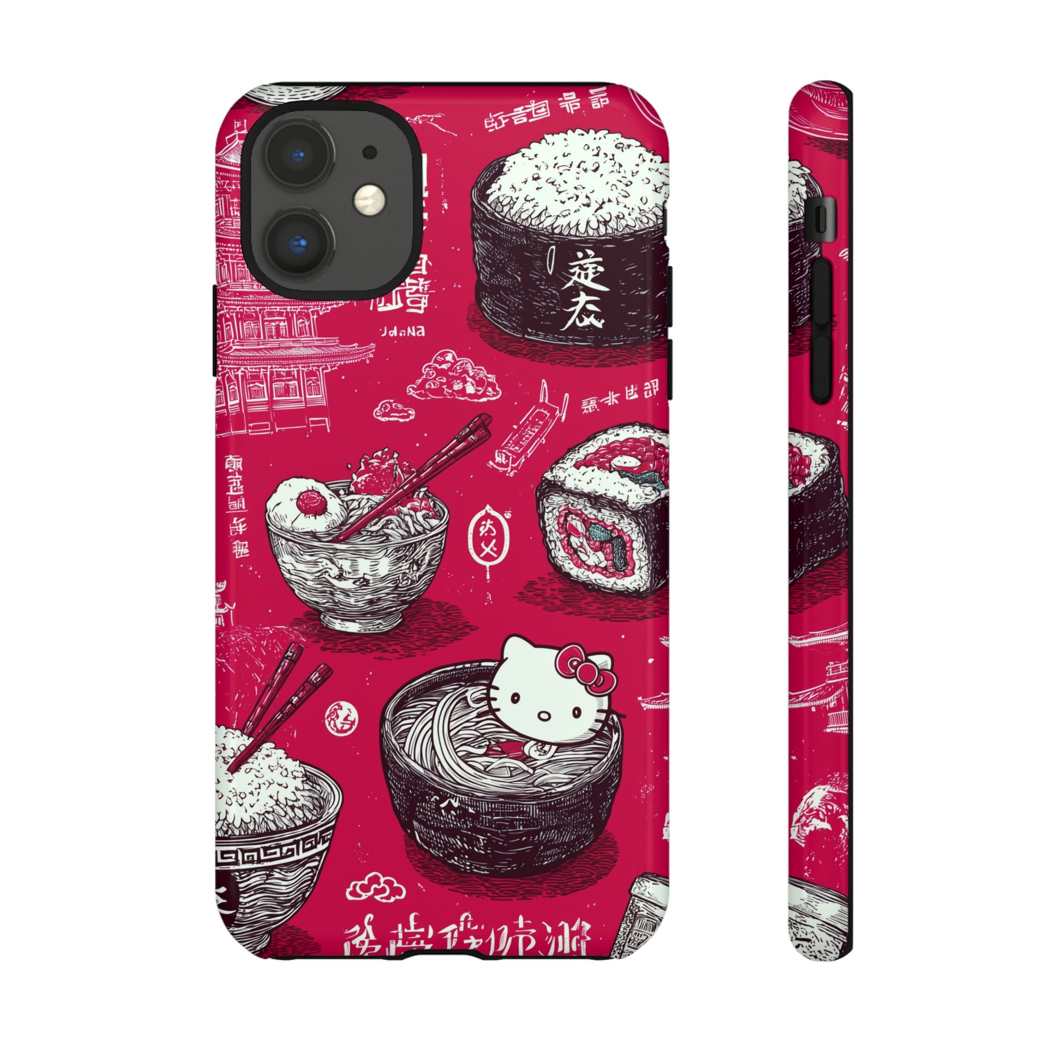 Japanese Kitty Vibrant Phone Case - Tough Case | Funky, Colorful, Unique Design for Personalization, Gift, Accessory, Protection, Trendy