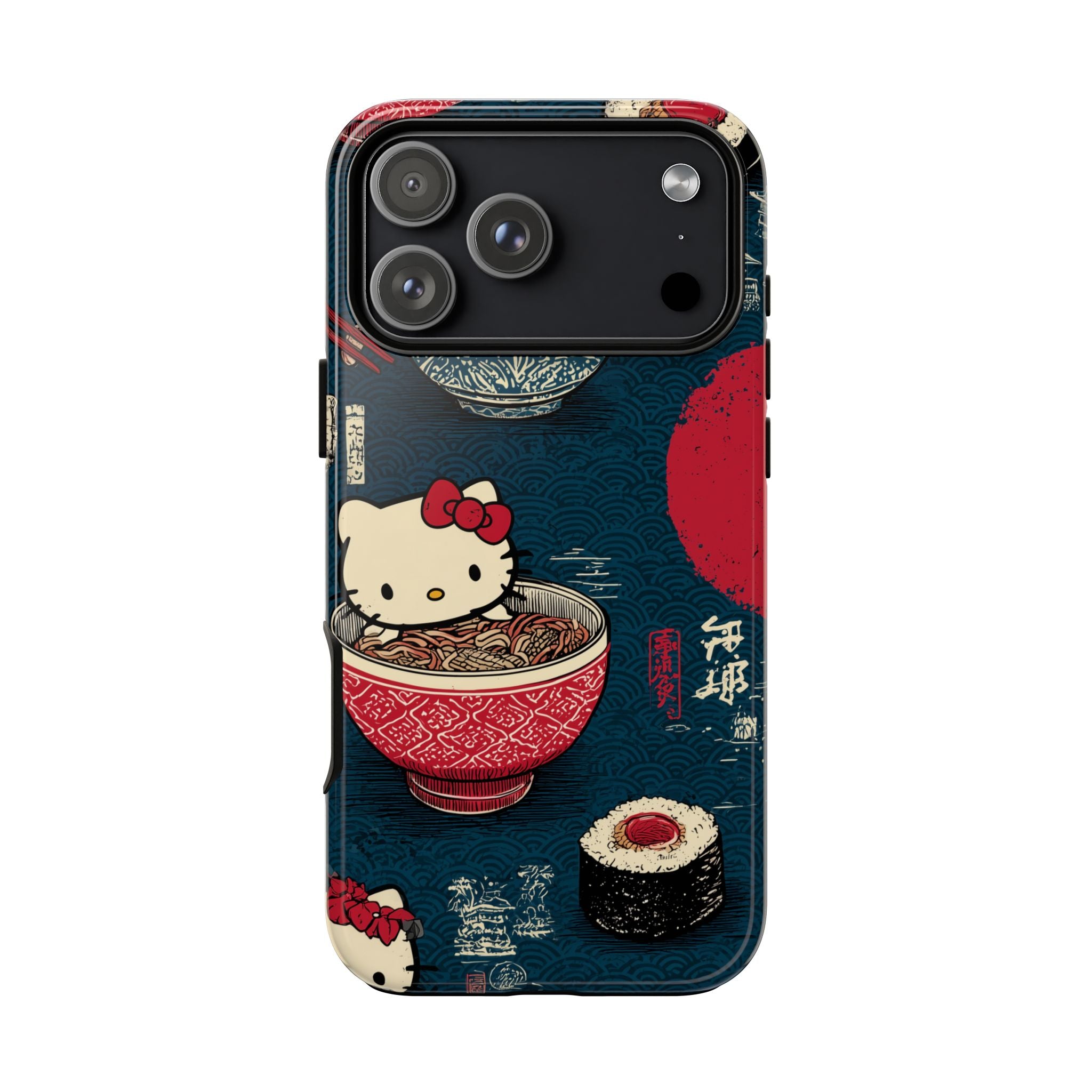 Japanese Kitty Sushi Vibrant Phone Case - Tough Case | Funky, Colorful, Unique Design for Gift, Accessory, Protection, Trendy
