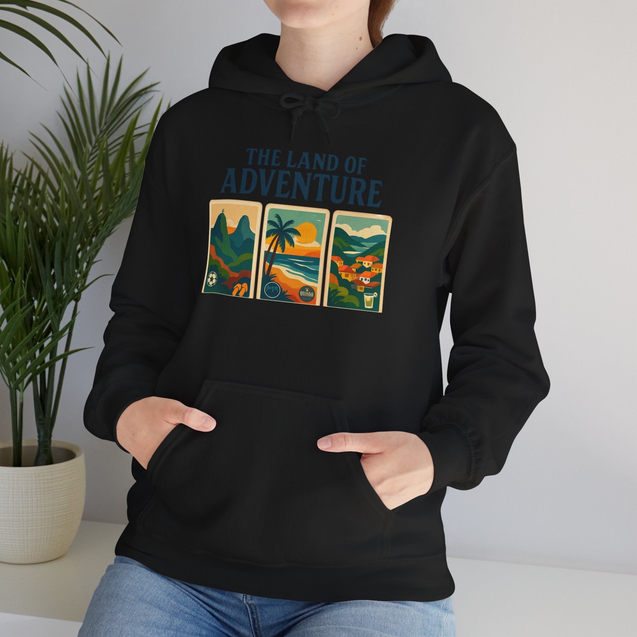 Unisex Heavy Blend™ Hooded Sweatshirt - Brazil Graphic Sweatshirt, Brazil, Brazillian, Rio De Janeiro