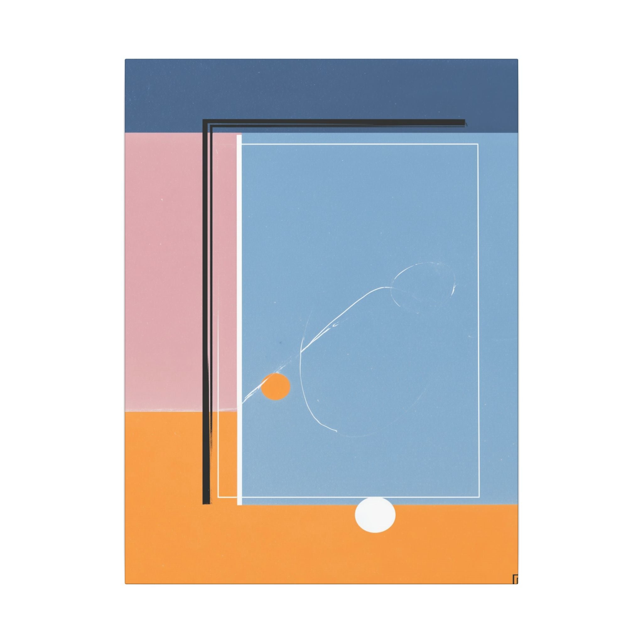 Geometric Harmony: Abstract Minimalist Composition, Modernist Color Fields, Constructivist Design Principles   |   Custom Orders Accepted