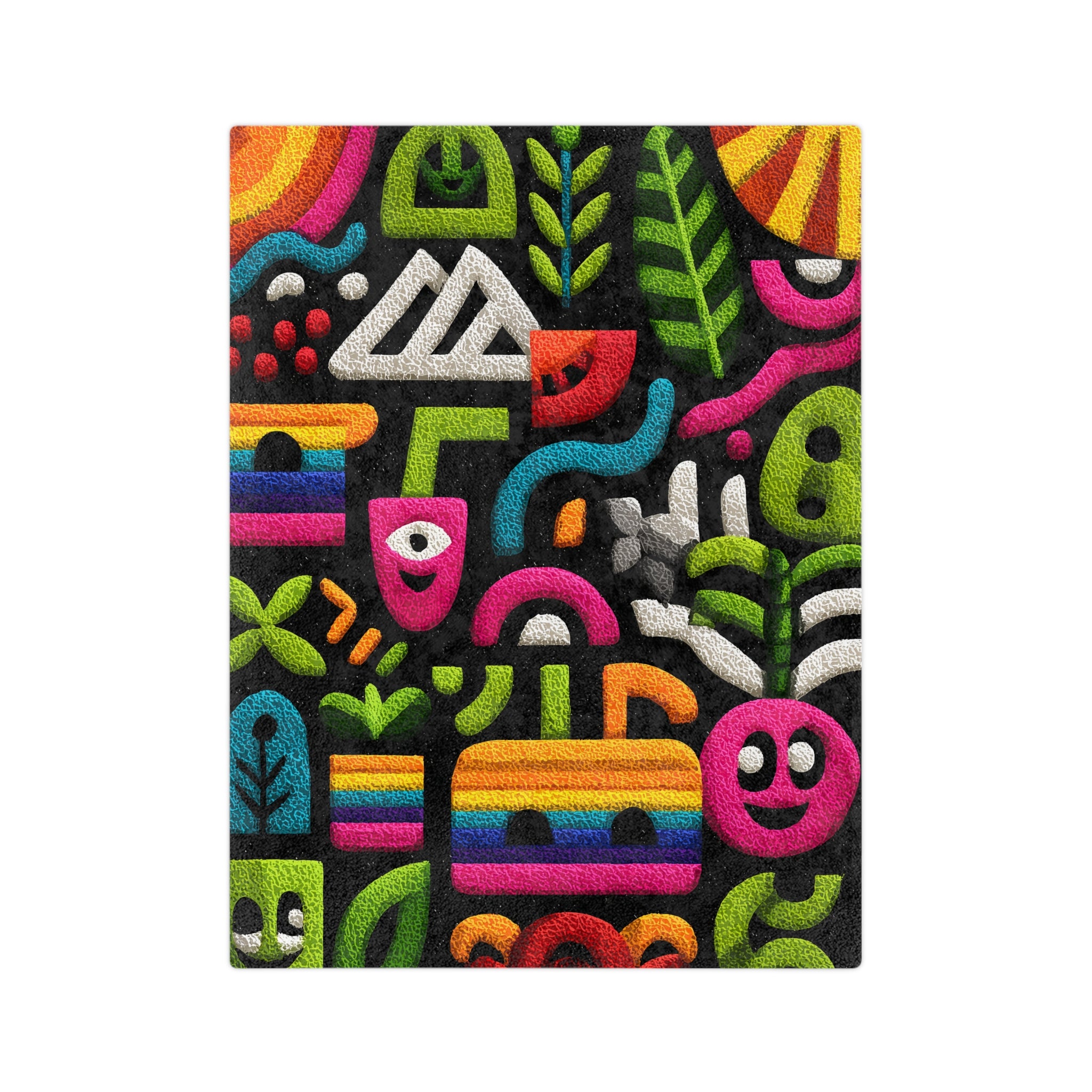 Colorful Microfiber Blanket Doona Cover, Duvet, Quilt - Cozy Decor, Perfect for Gifts, Kids Room, Vibrant Pattern, Fun and Playful Design