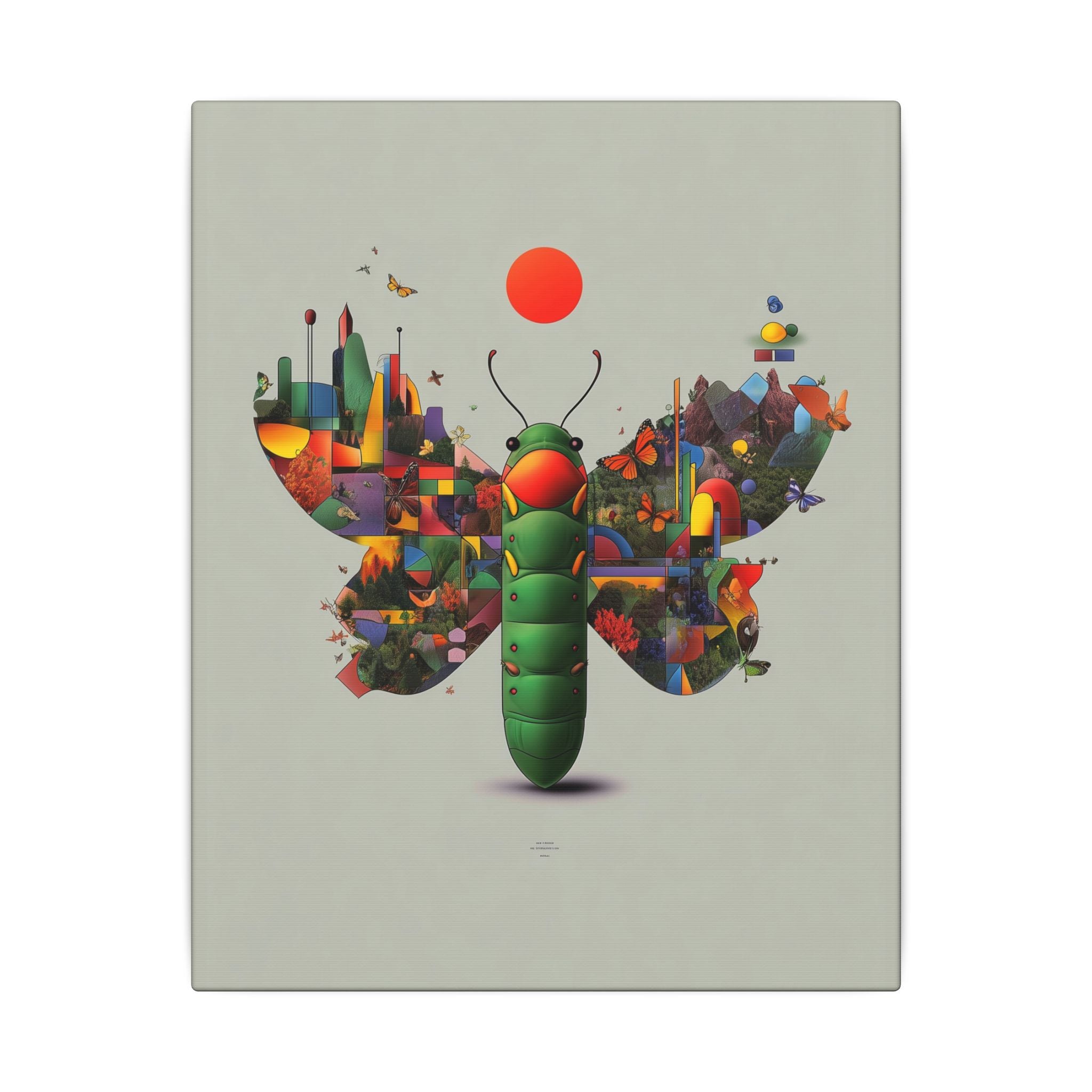 Metamorphosis of Geometry: Cubist Insect Symphony, Digital Nature Fragmentation   |    Custom Orders Available