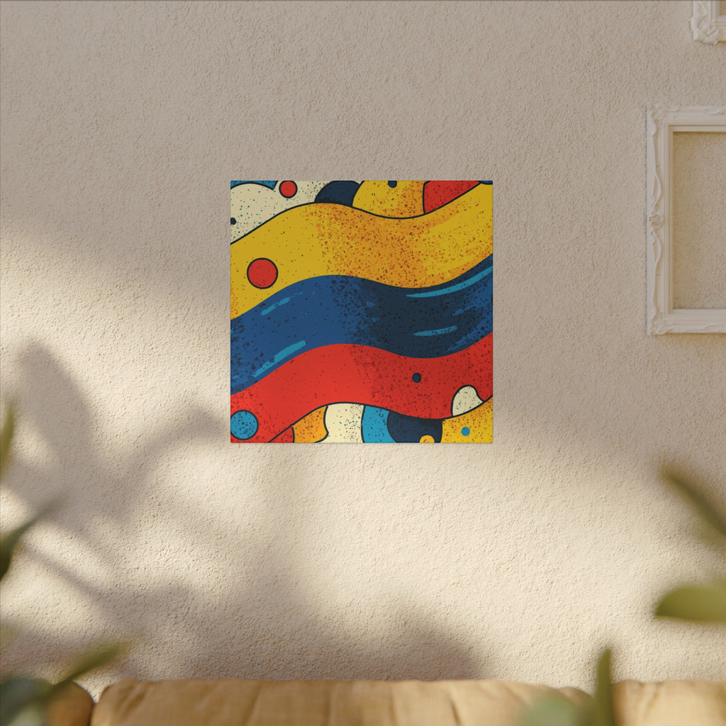 Fluid Dynamics: Retro Abstract Shapes, Mid-Century Modern Motion, Geometric Color Waves   |   Custom Orders Accepted