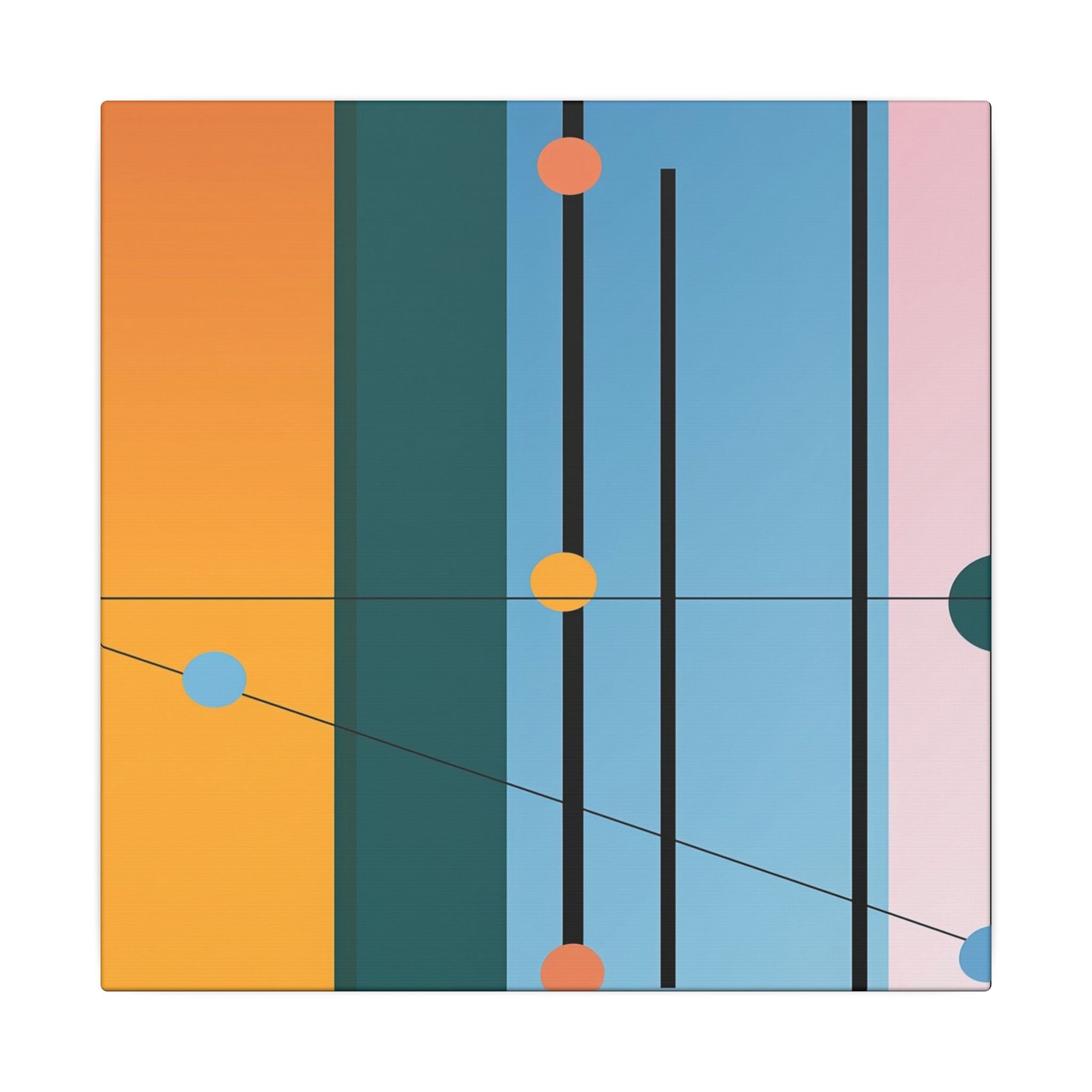 Geometric Networks: Constructivist Color Planes, Intersectional Design, Minimalist Spatial Composition   |   Custom Orders Accepted