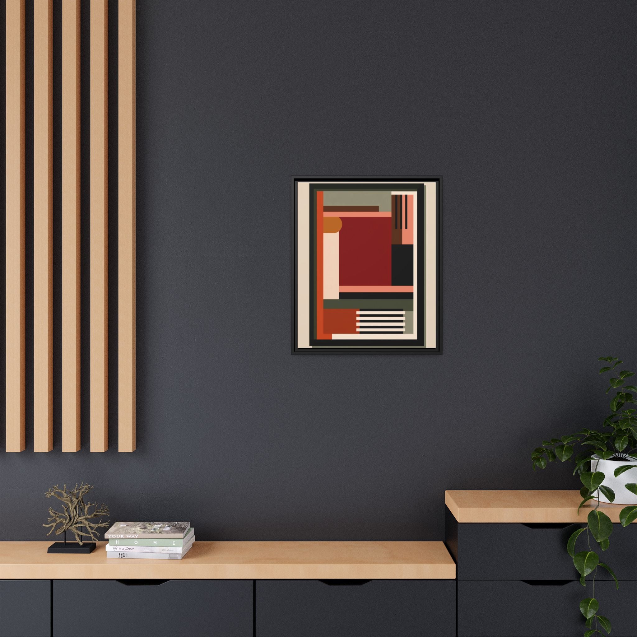 Architectural Geometries: Modern Abstract Composition, Bauhaus-Inspired Design, Geometric Color Blocking   |   Custom Orders Accepted