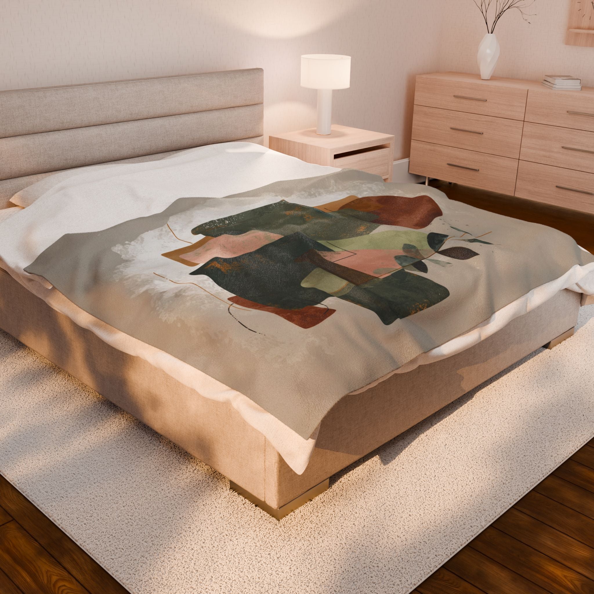 Geometric Horizons: Earthy Abstract Composition, Minimalist Watercolor Design   |    Custom Orders Available