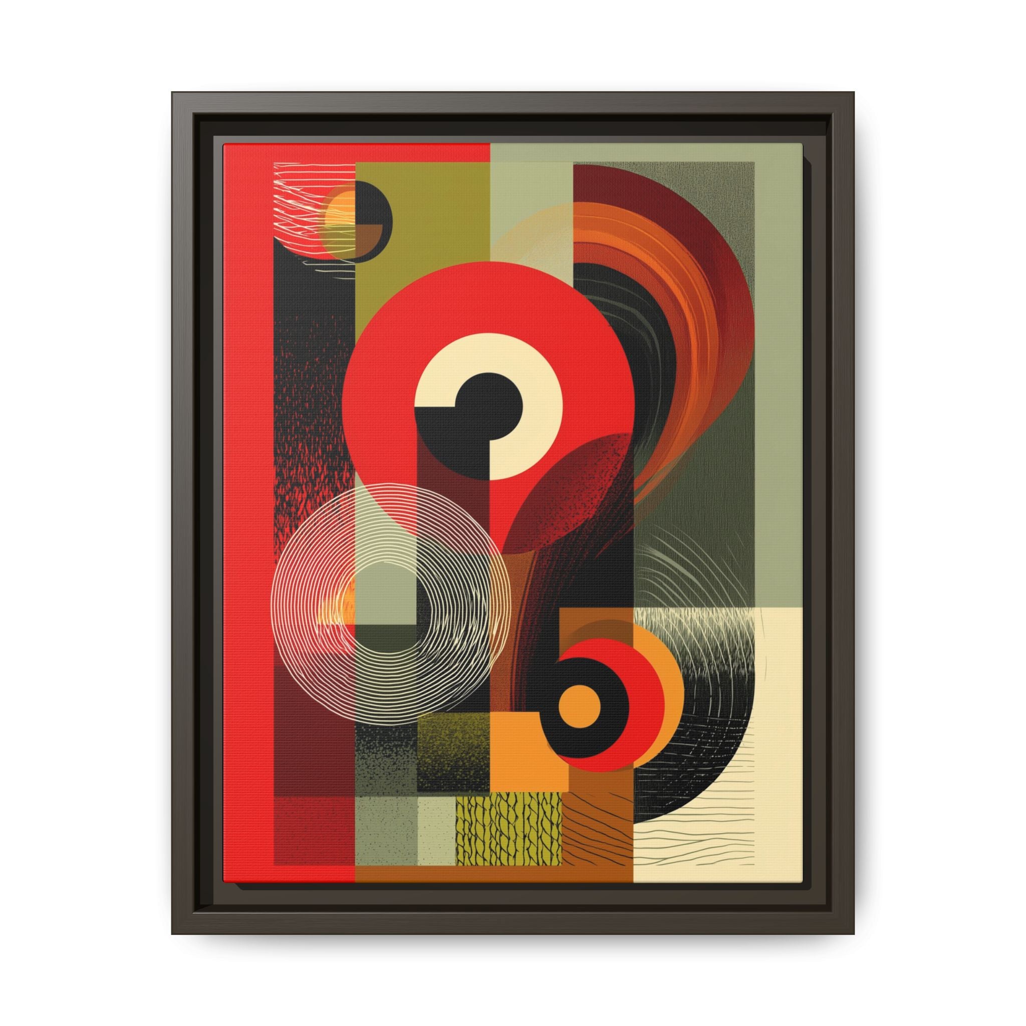 Chromatic Geometrics: Abstract Constructivist Composition, Modernist Color Blocking, Layered Circular Forms   |   Custom Orders Accepted