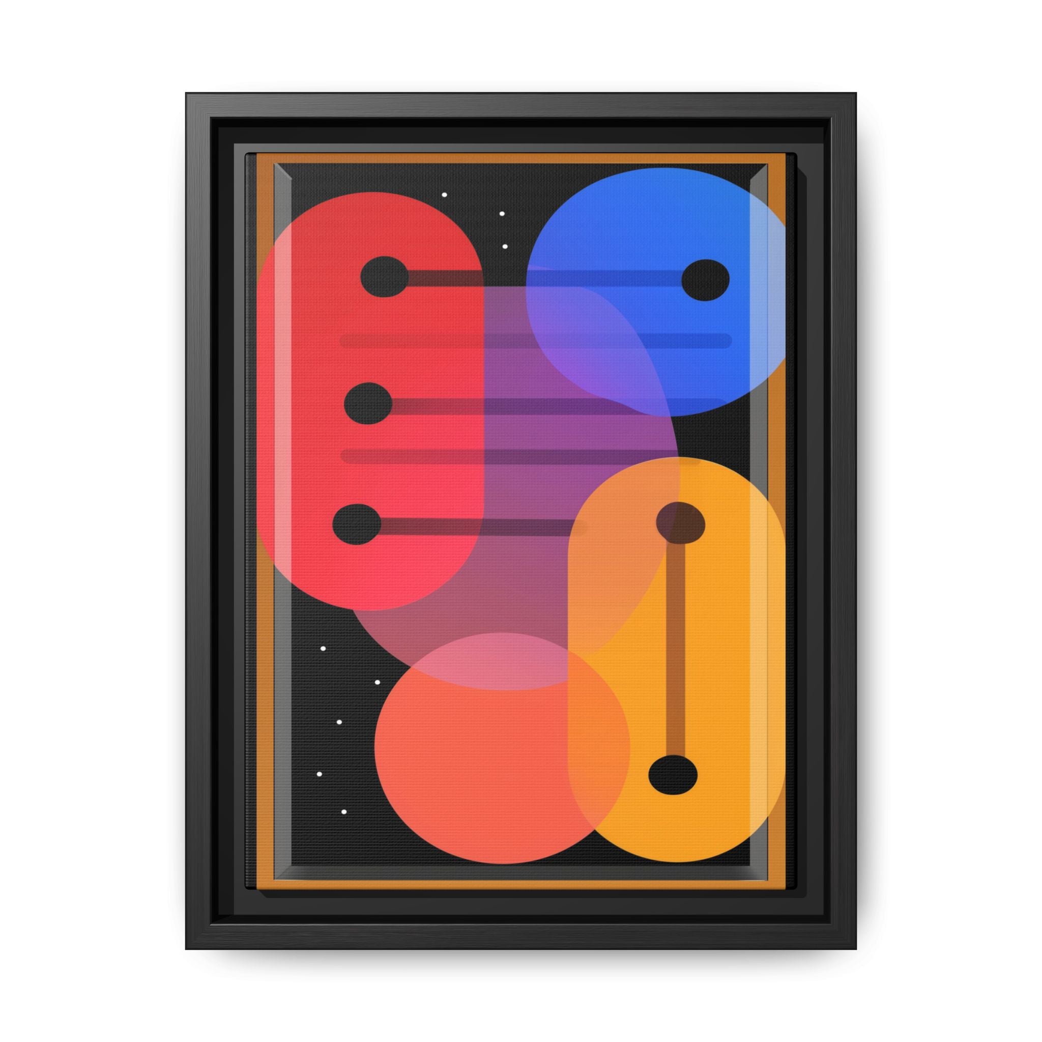 Celestial Geometry: Organic Shapes in Motion, Digital Abstract Composition, Vibrant Color Intersections   |   Custom Orders Accepted