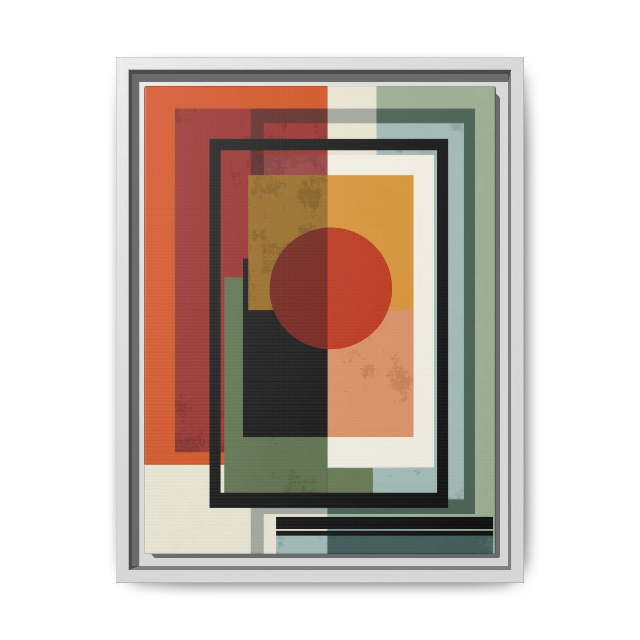 Geometric Harmonies: Mid-Century Modern Composition, Constructivist Inspiration, Abstract Rectangular Interplay   |   Custom Orders Accepted