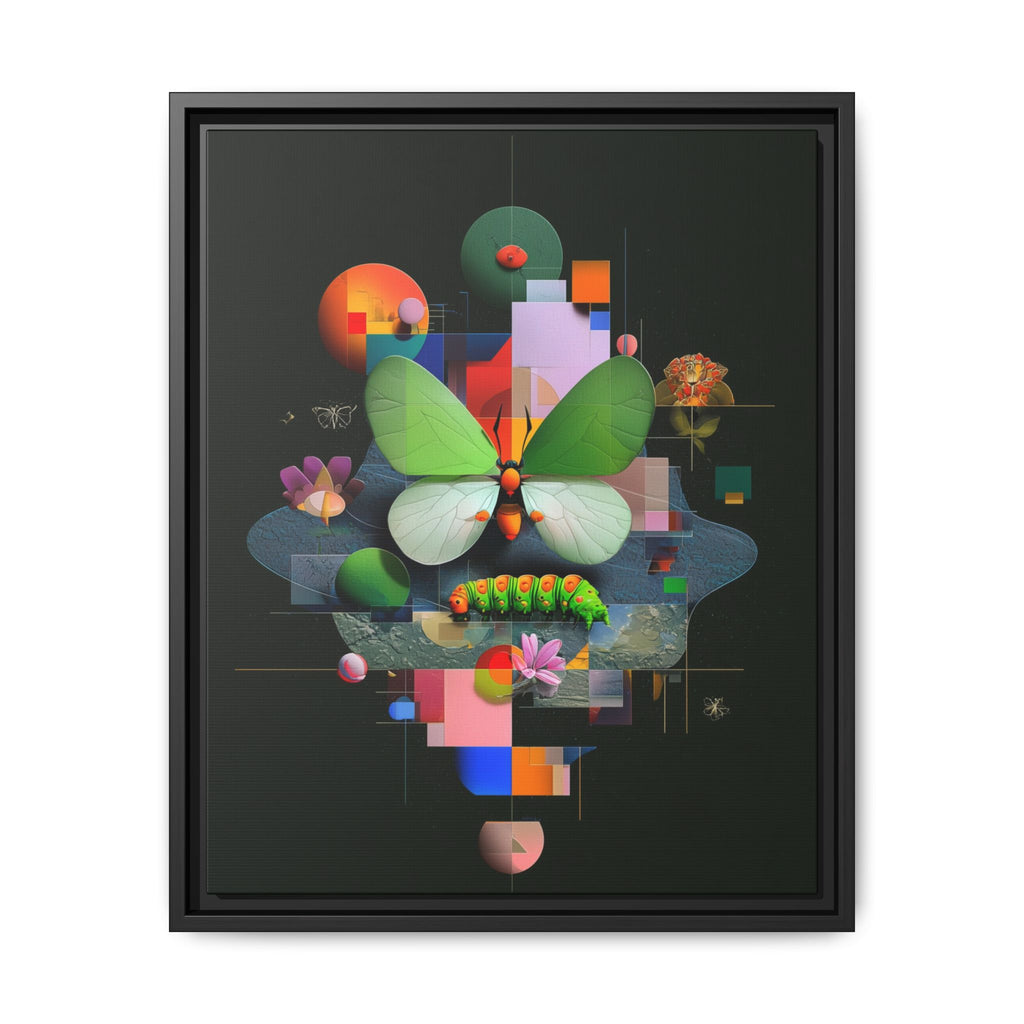 Geometric Metamorphosis: Abstract Nature Composition, Digital Cubist Butterfly Art   |    Custom Orders Available