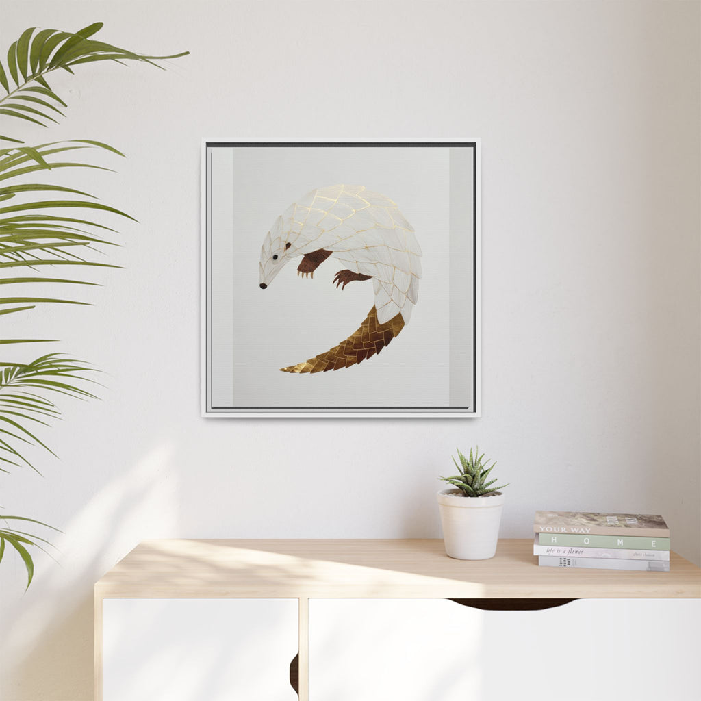 Geometric Hedgehog: Minimalist Wildlife Illustration, Layered Metallic Geometric Art   |    Custom Orders Available