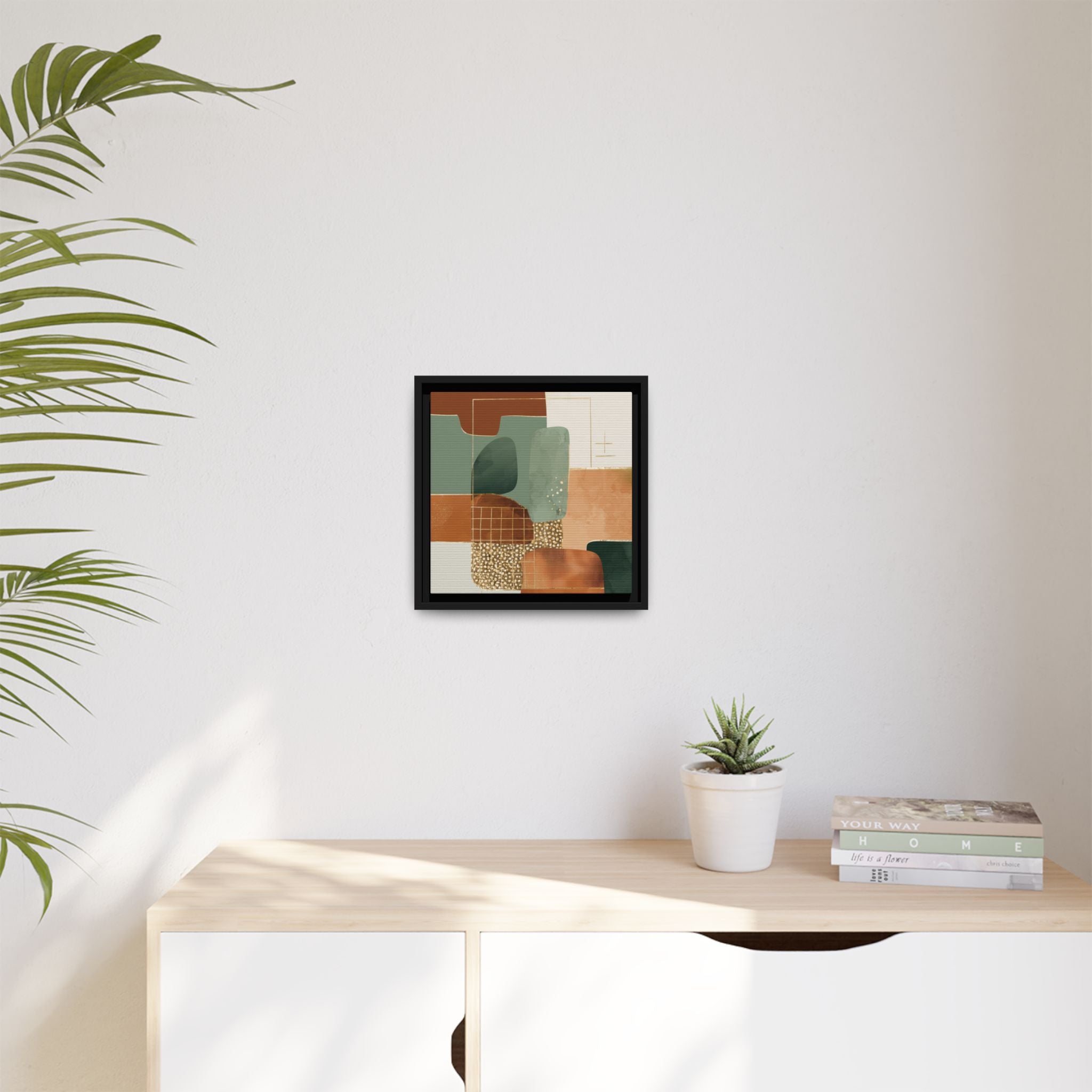 Geometric Harmony: Abstract Minimalist Art, Mid-Century Modern Design, Organic Shapes Composition   |   Custom Orders Accepted