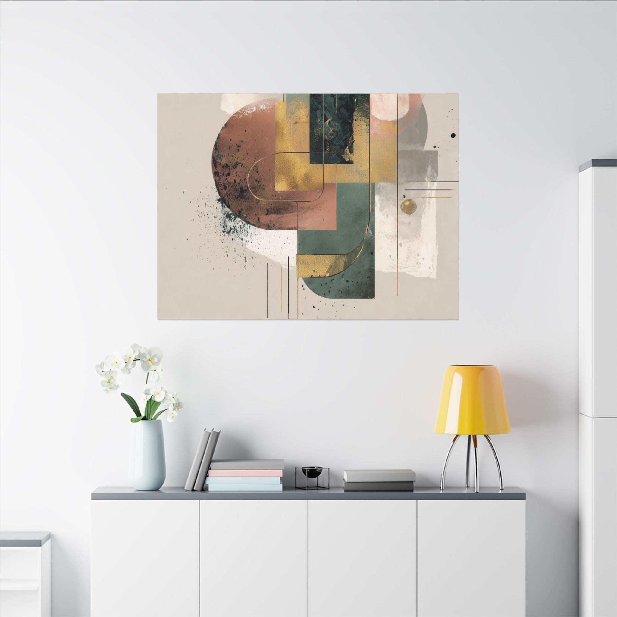 Geometric Harmony: Abstract Composition, Modernist Minimalism, Ethereal Design Layers   |   Custom Orders Accepted